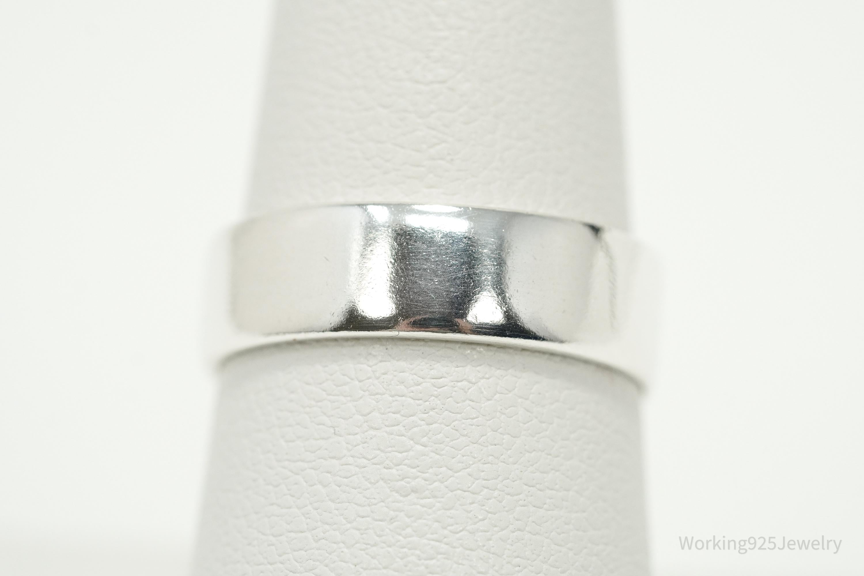 Vintage Native Designer Carolyn Pollack Sterling Silver Band Ring - Size 8.25