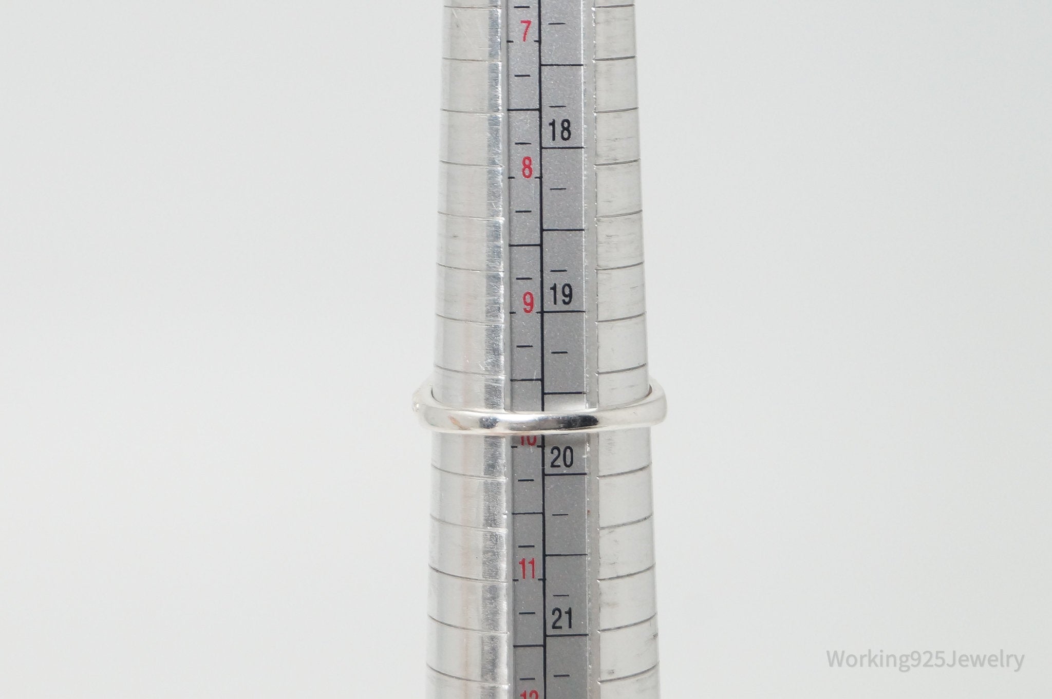 Vintage Amethyst Sterling Silver Statement Ring - Sz 10