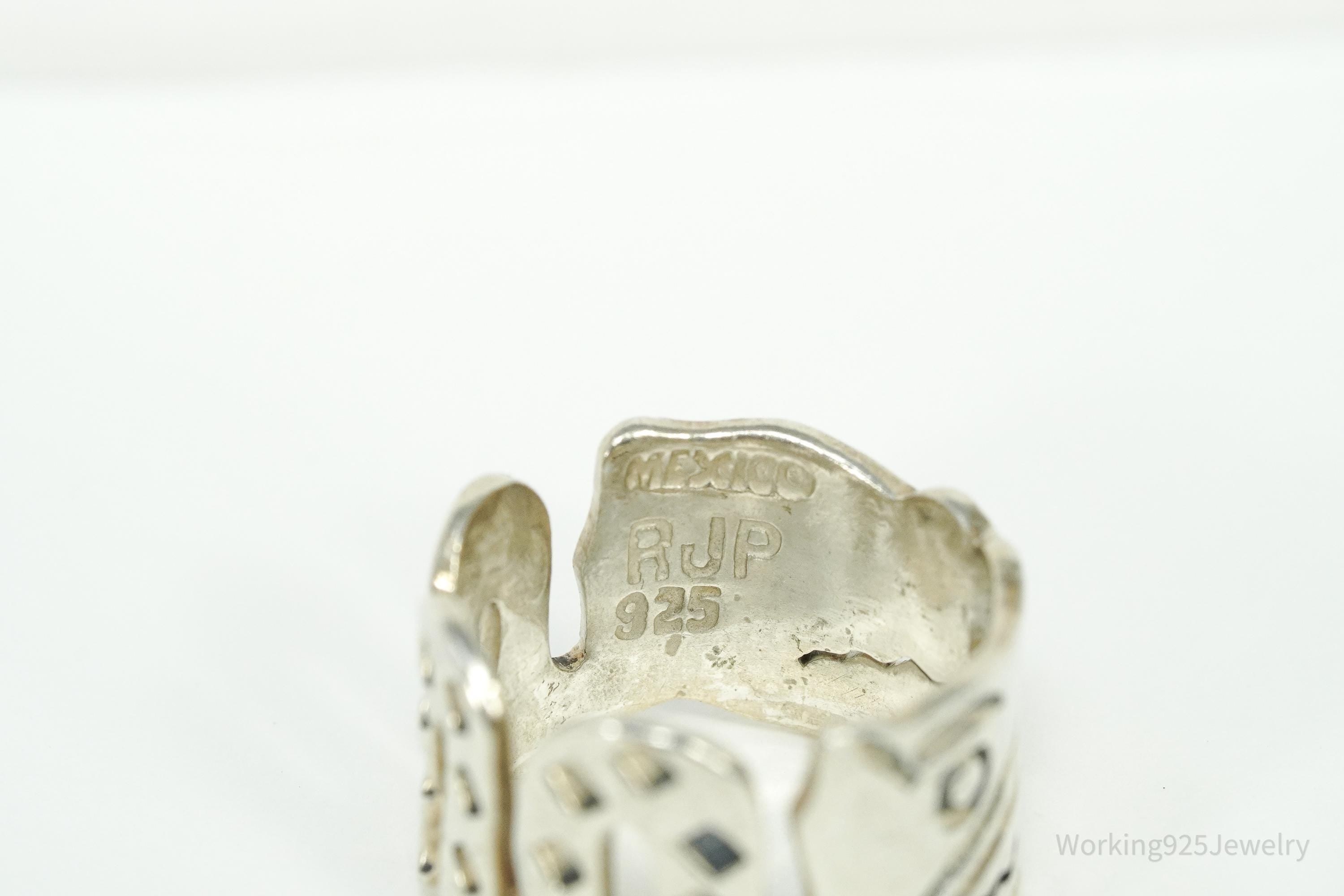 Vintage Mexican RJP Sterling Silver Ring - Size 5.5
