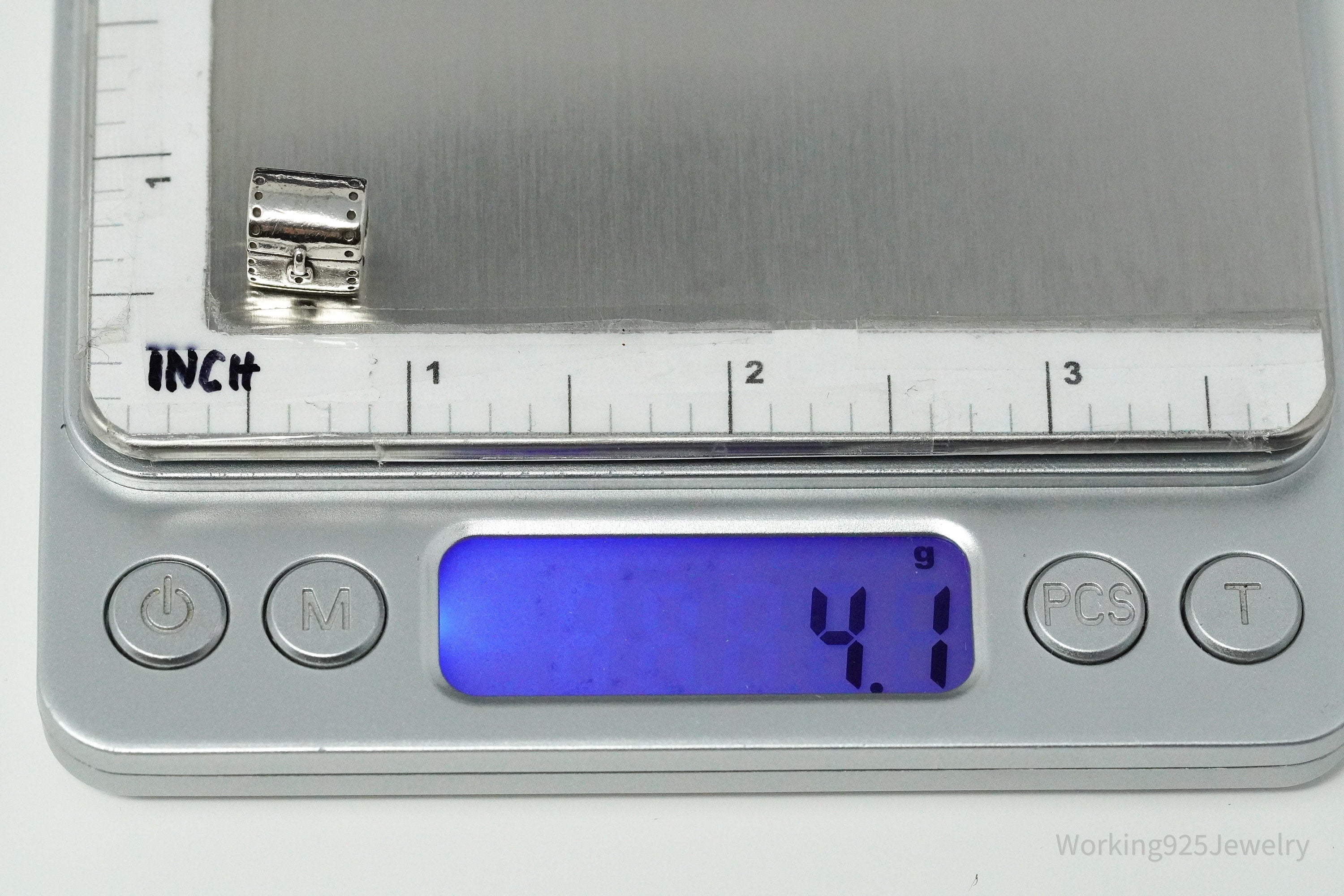 Retired Authentic Designer Pandora Treasure Hope Chest Sterling Silver Charm