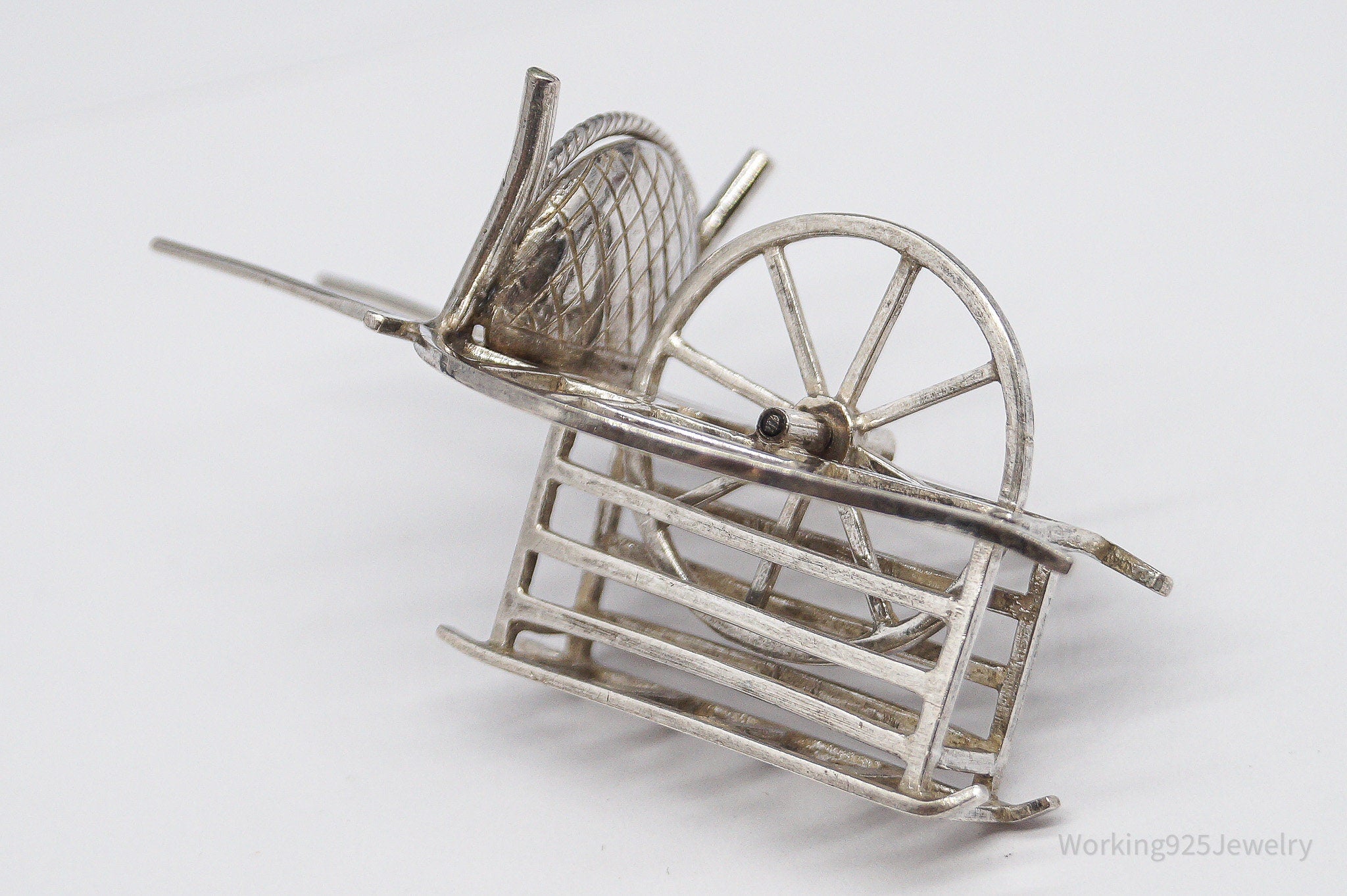 Antique Chinese Silver Condiment Cart