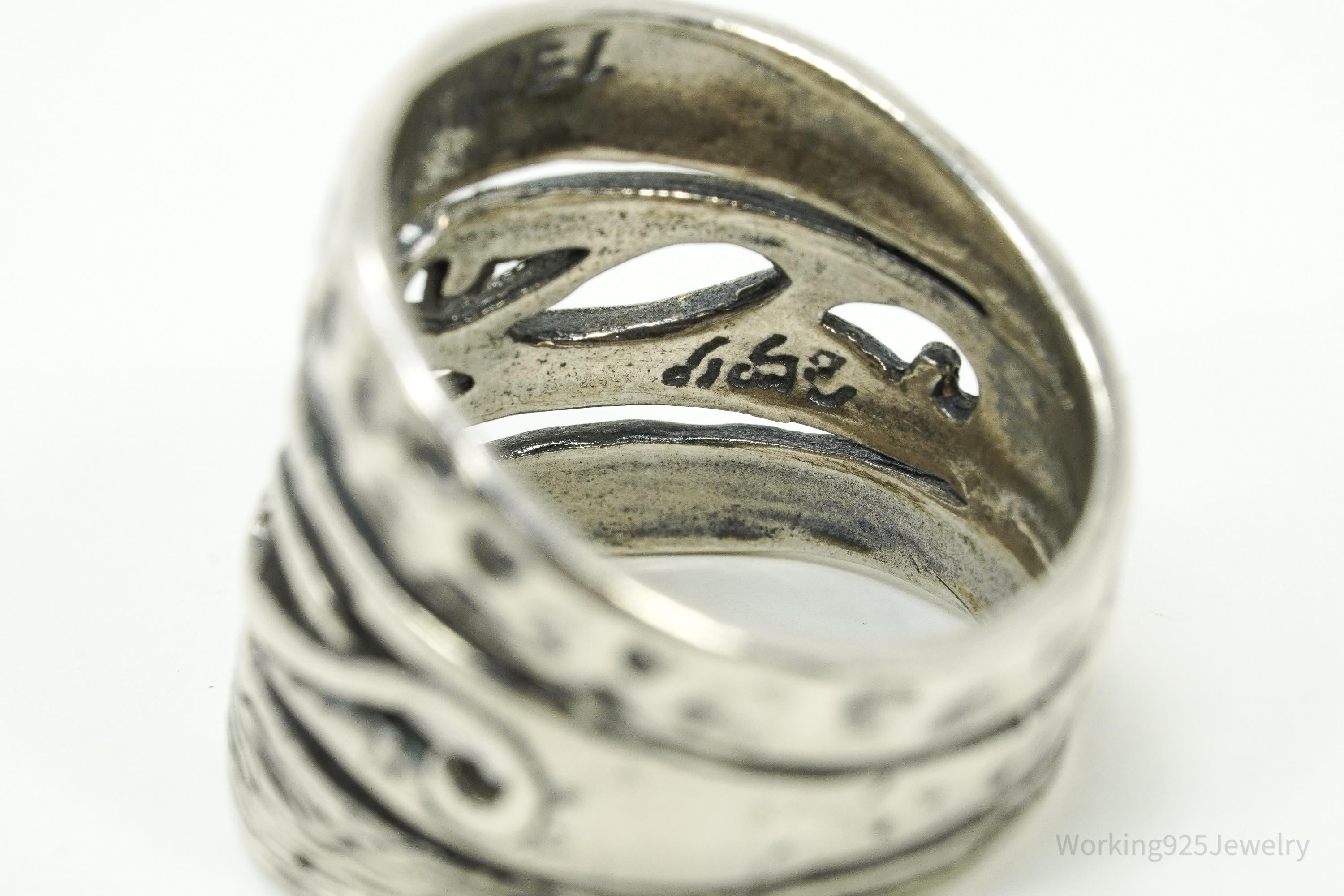 Vintage Shablool Didae Israel Sterling Silver Ring - Size 7.25