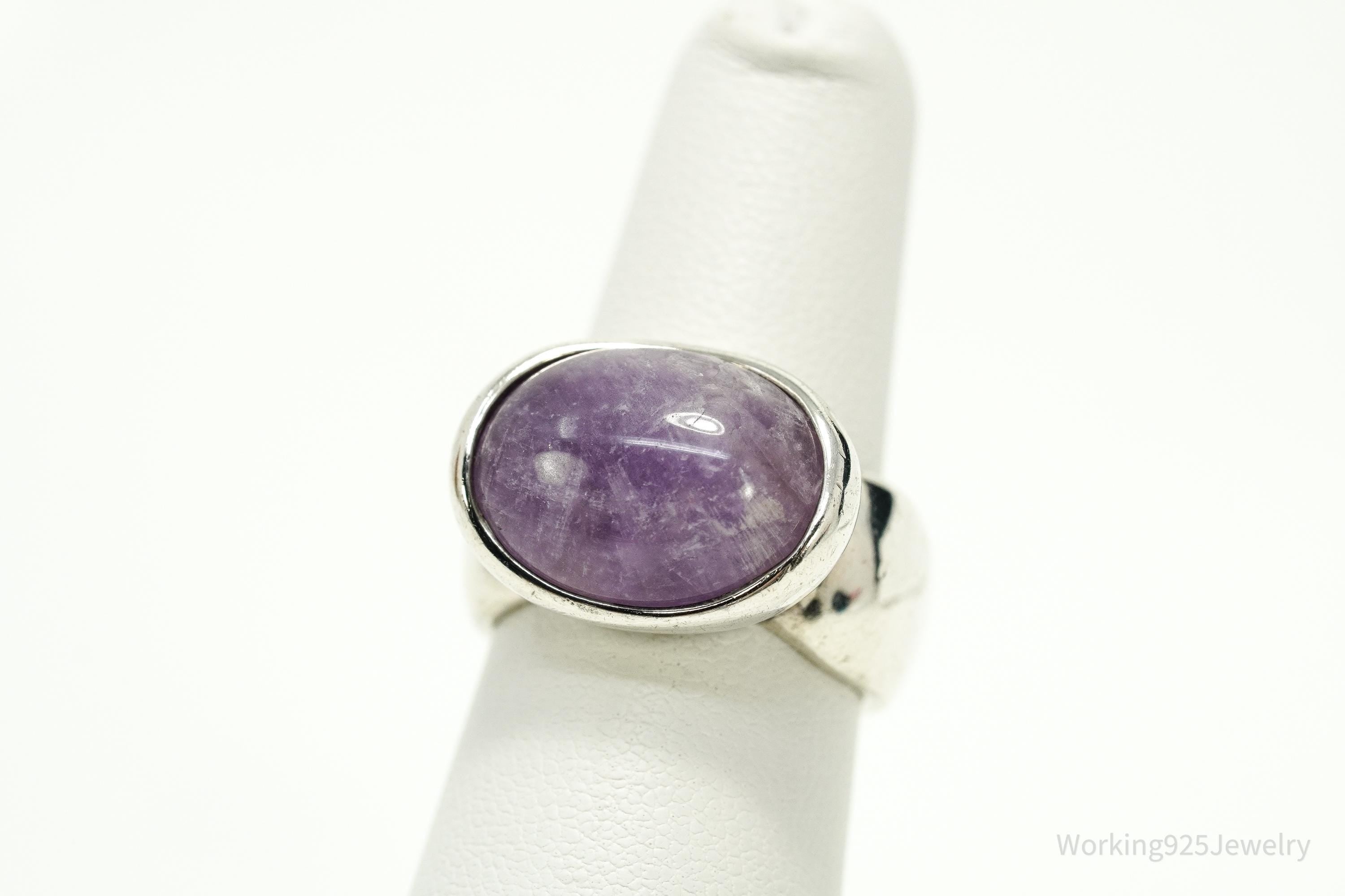 Vintage Joseph Esposito Espo Amethyst Sterling Silver Ring Size 6