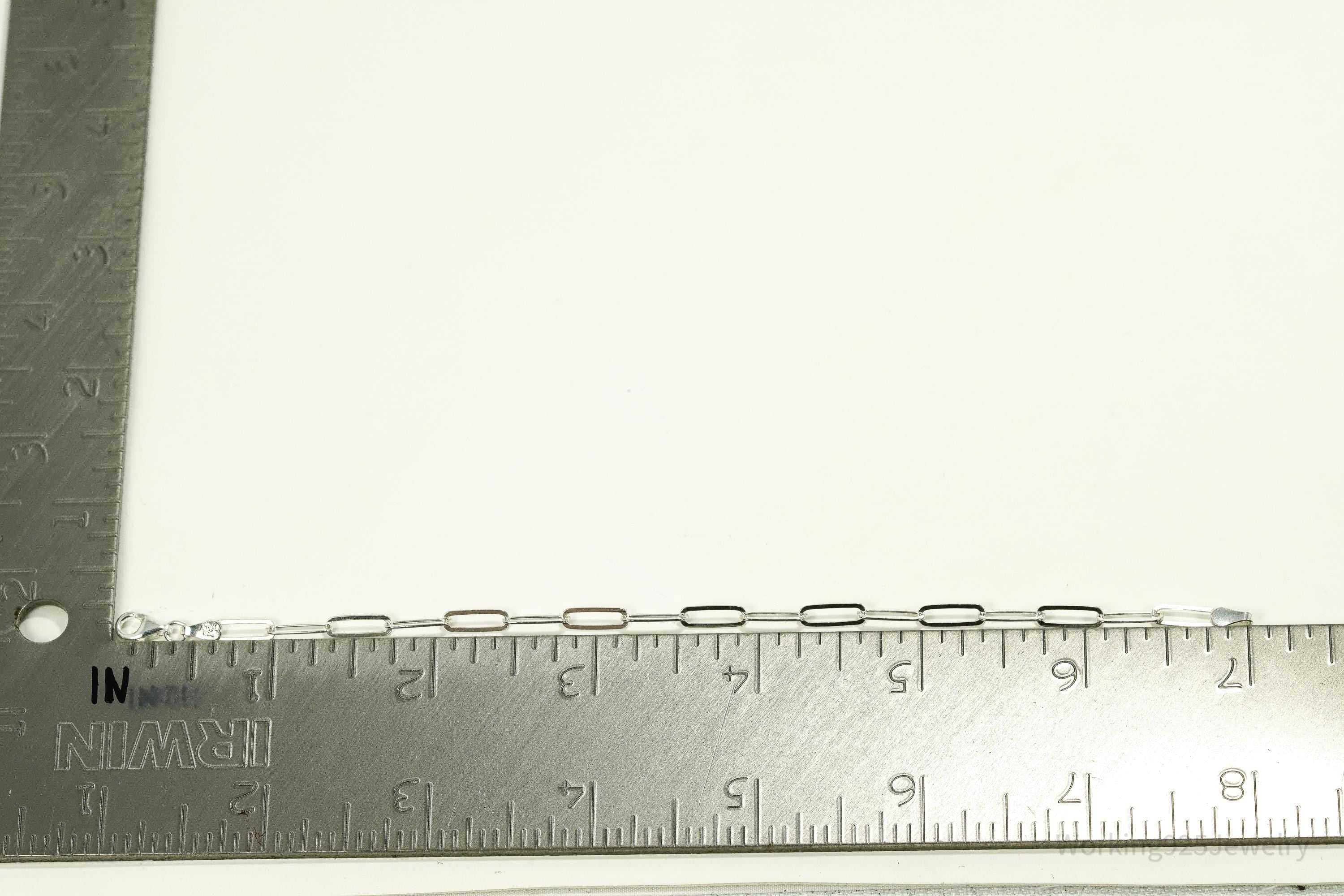 Vintage Italian Dyaderma Chain Link Sterling Silver Bracelet - 7"