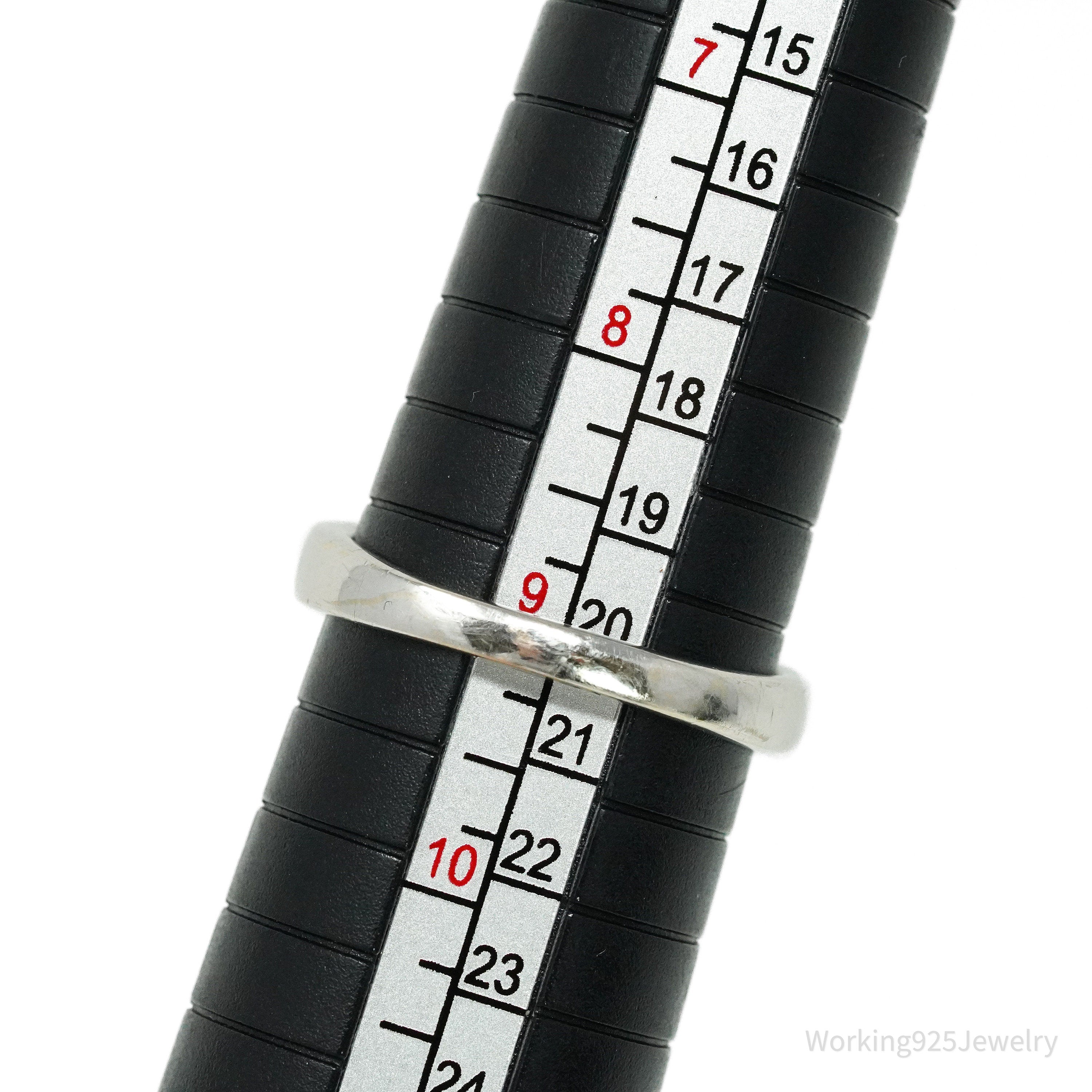 14K White Gold, Diamond & Oval Tanzanite Cocktail Ring - Size 9