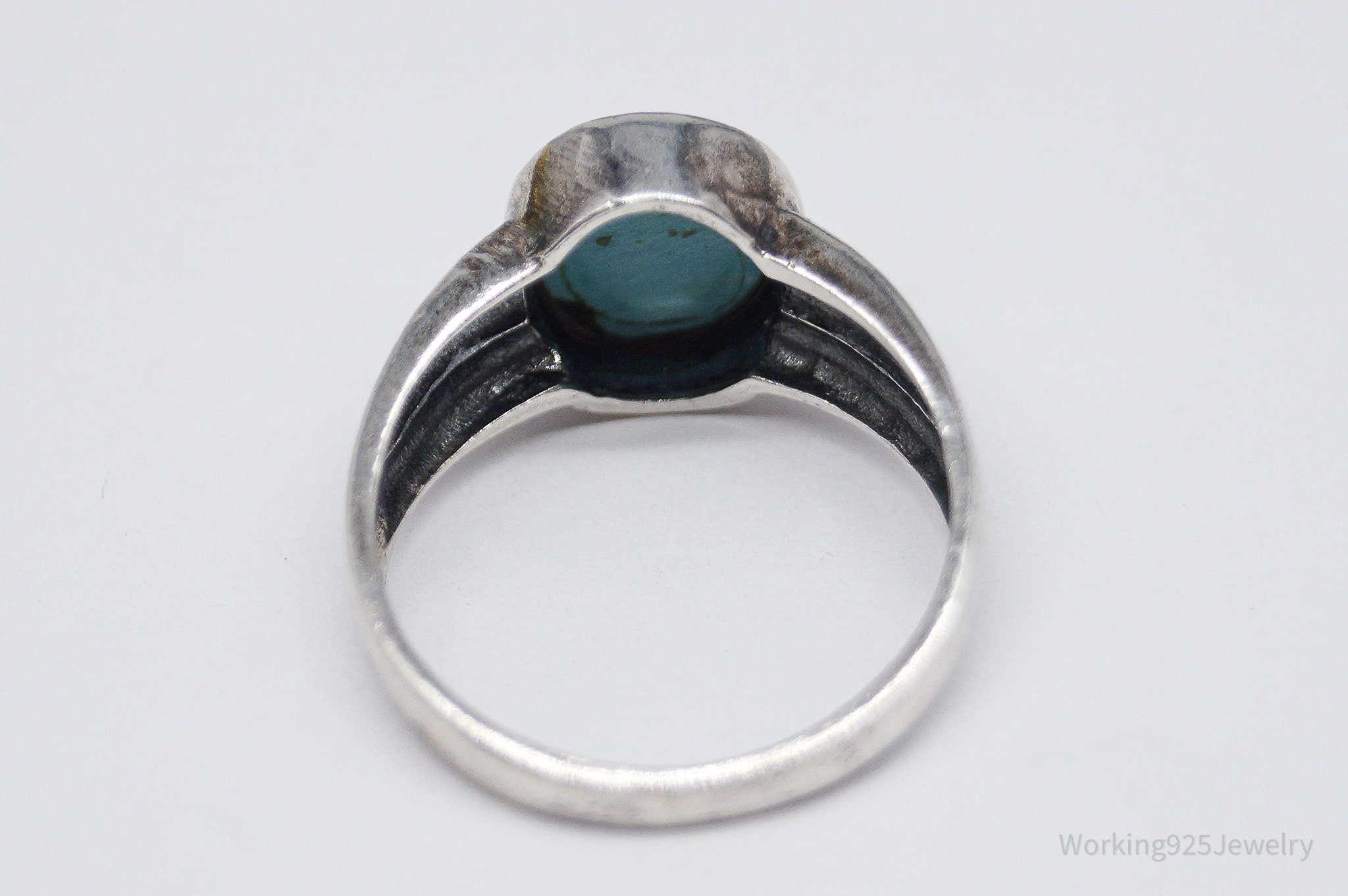 Vintage Turquoise Sterling Silver Ring - Size 7