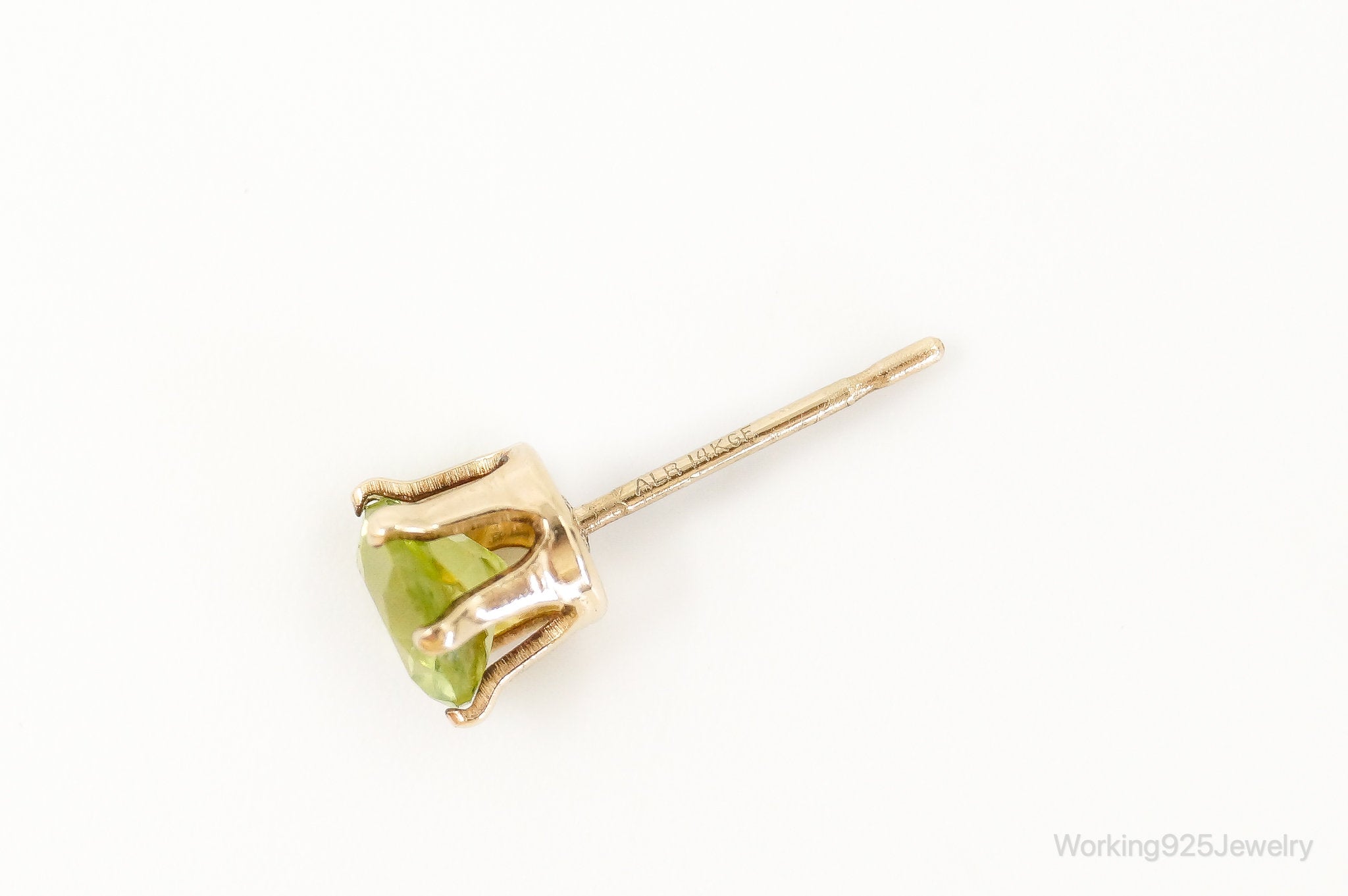 Peridot 14K Yellow Gold Filled Post Earrings