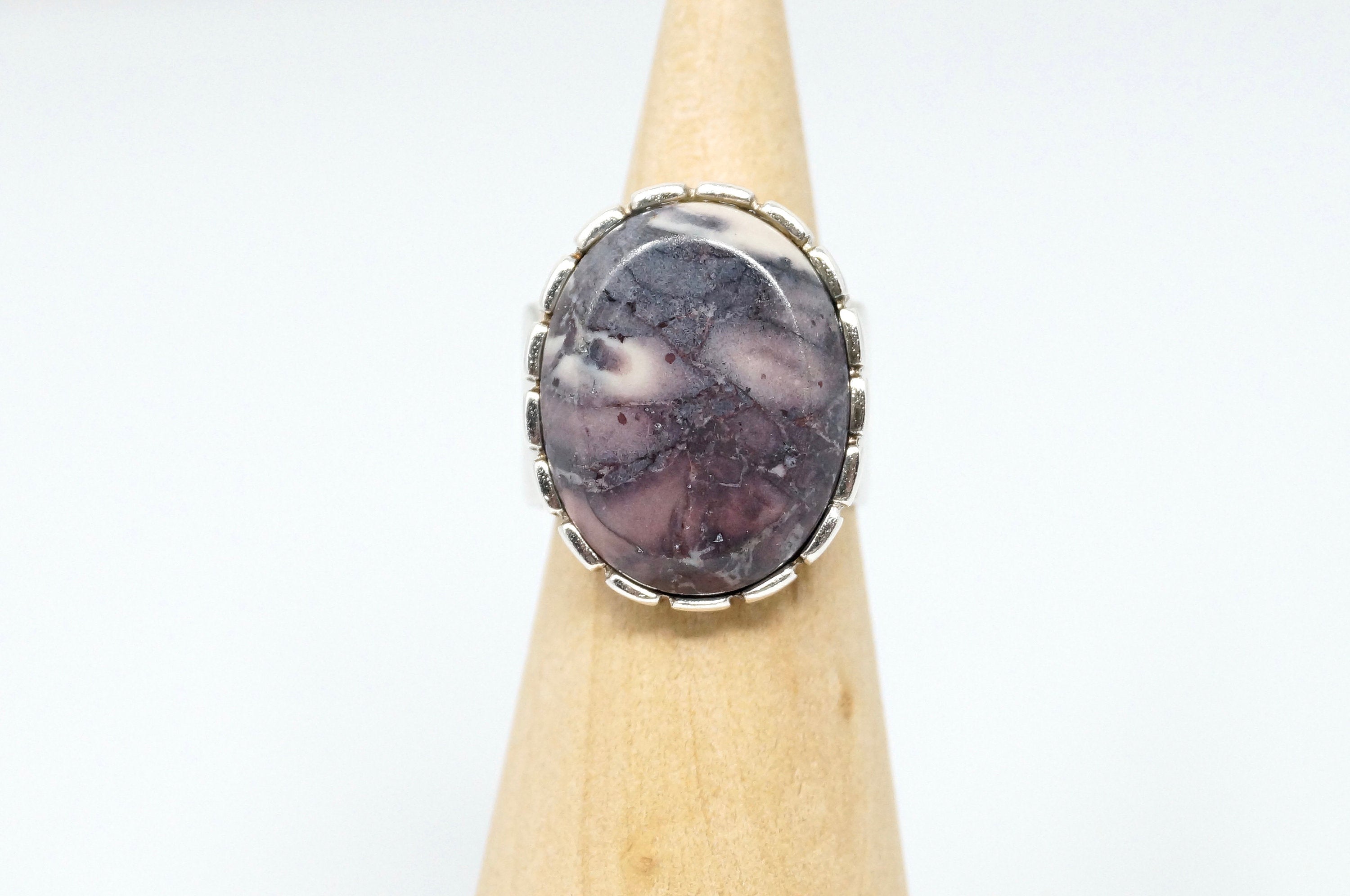 DTR Desert Rose Trading Co Purple Jasper Sterling Silver Ring Size 5.5