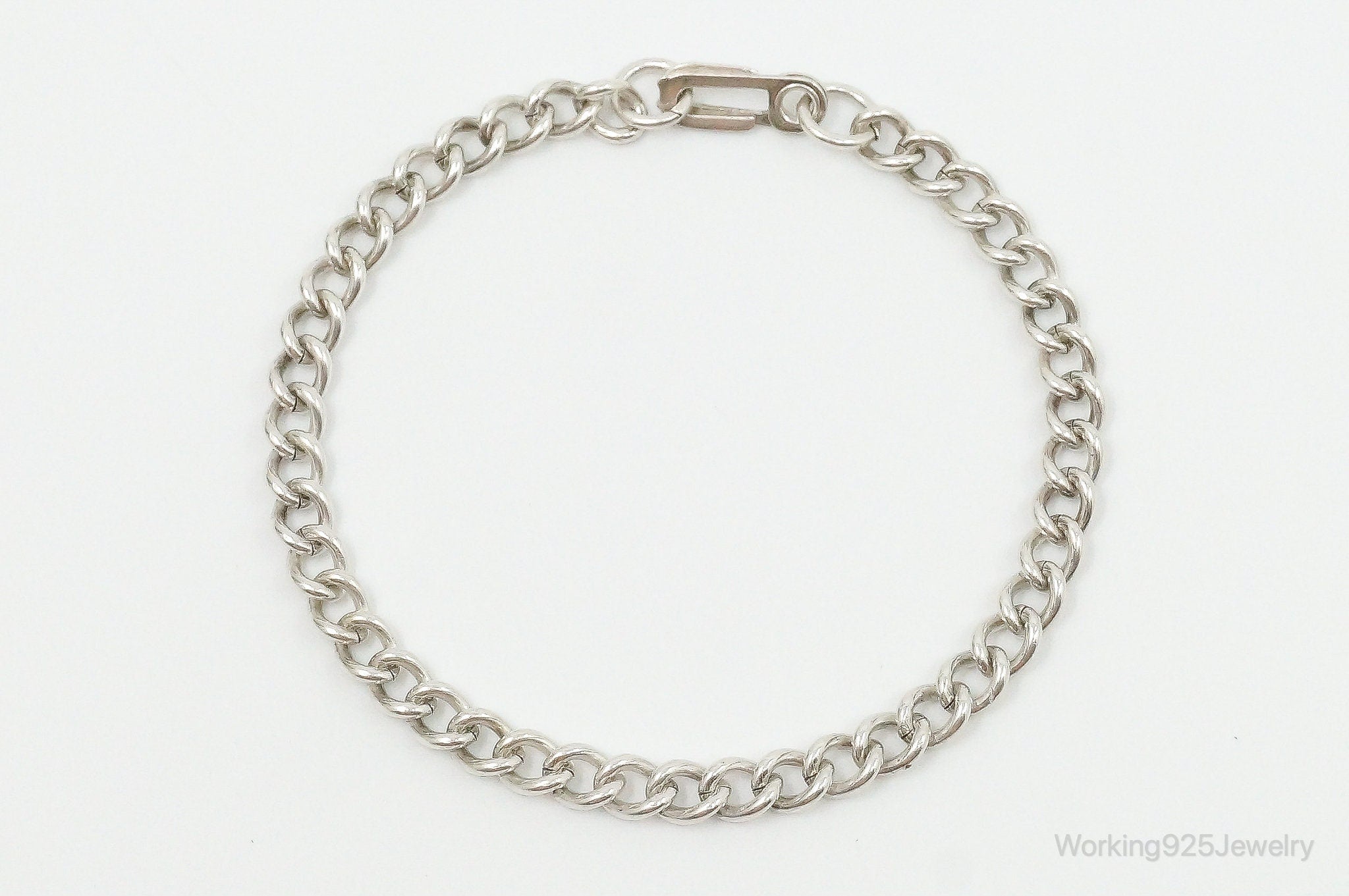 Antique Sterling Silver Chain Bracelet