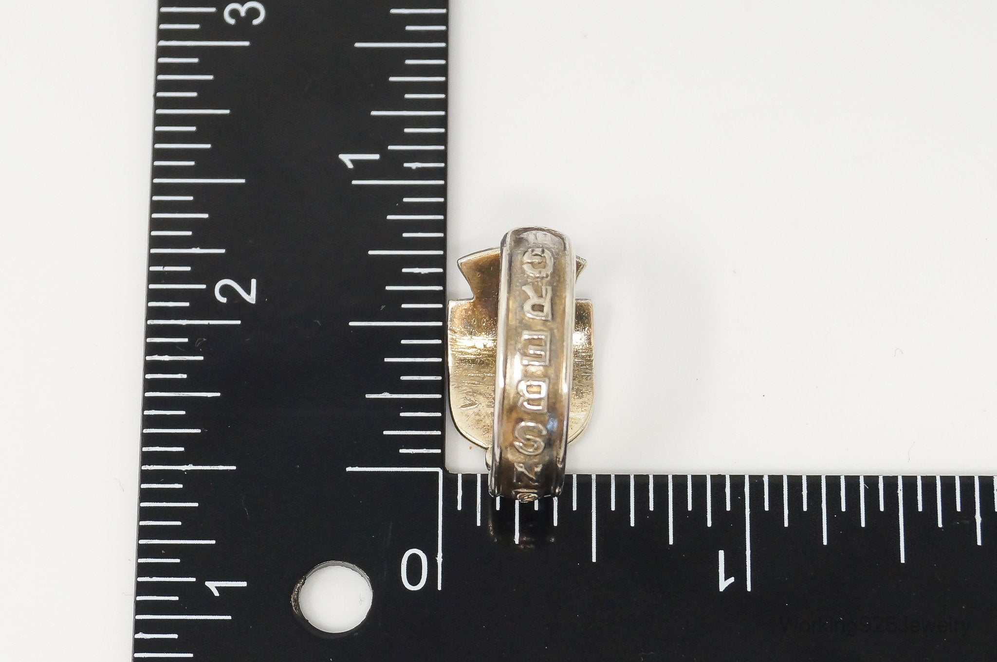 VTG Norway Aksel Holmsen Tönsberg Gold Wash Sterling Silver Ring - SZ 8