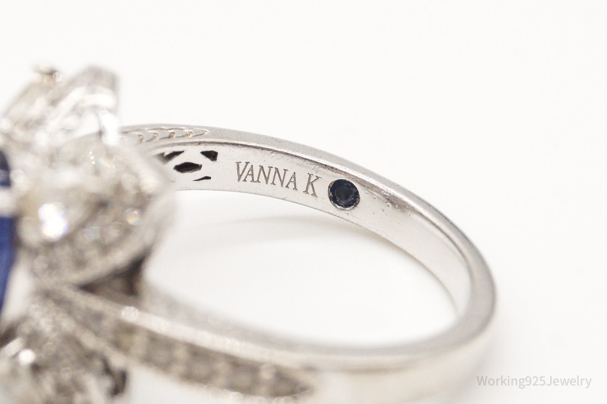 Vanna k store rings cz 925