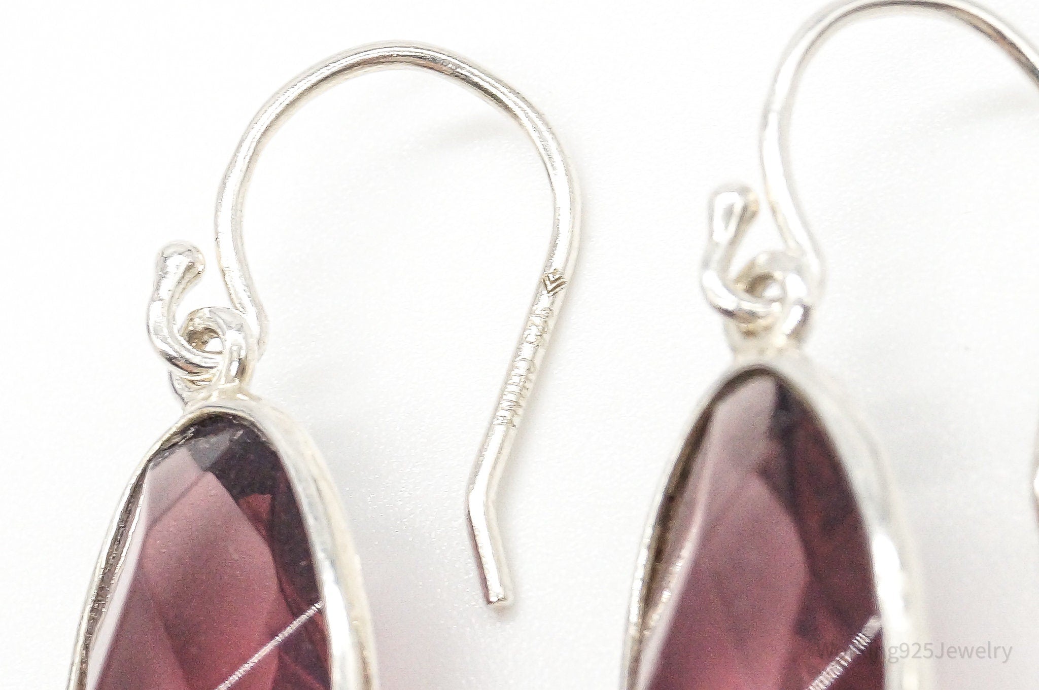 Designer Silpada Retired Long Glass Sterling Silver Earrings