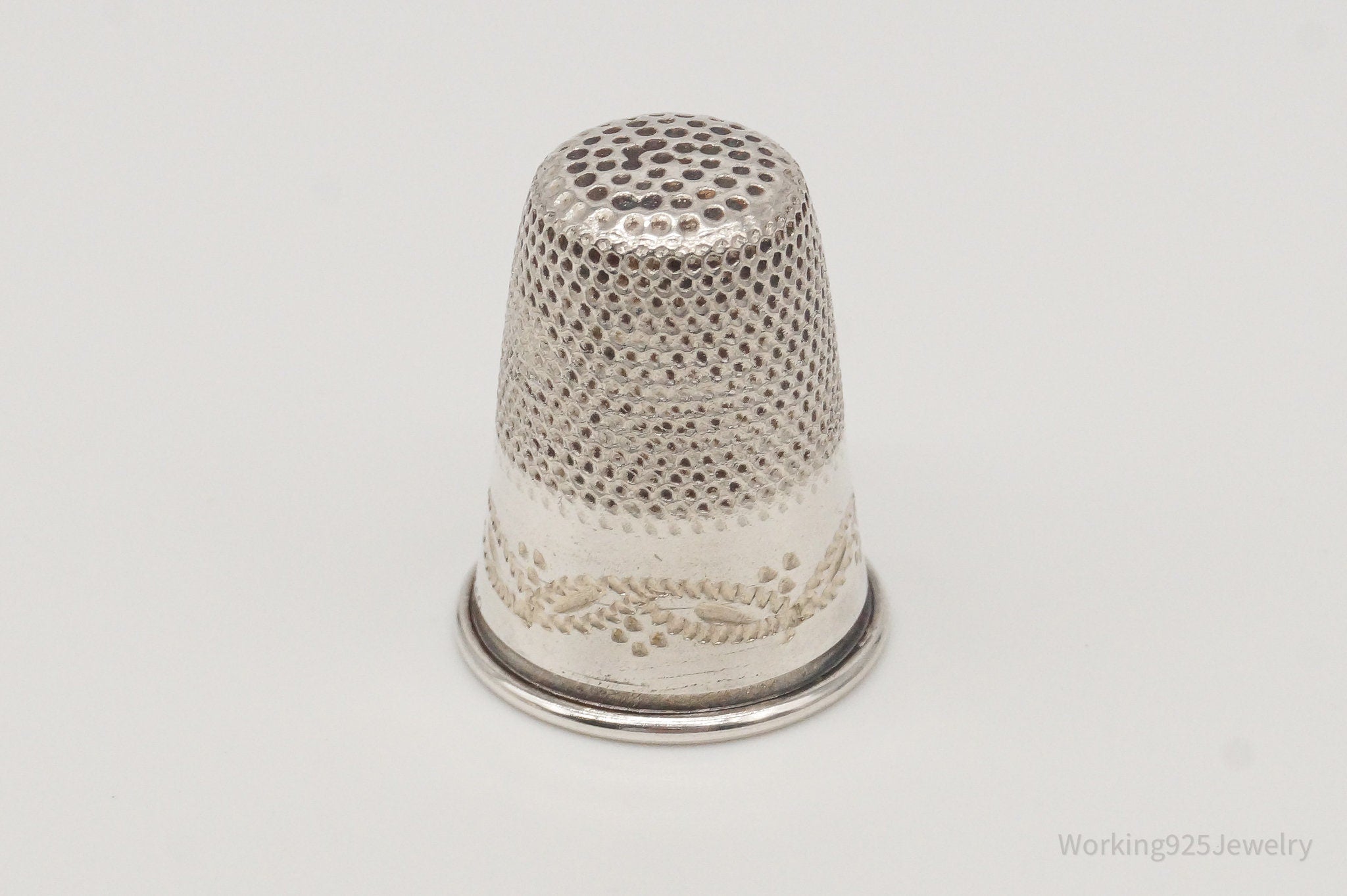 1800s Antique Dome 800 Silver Thimble