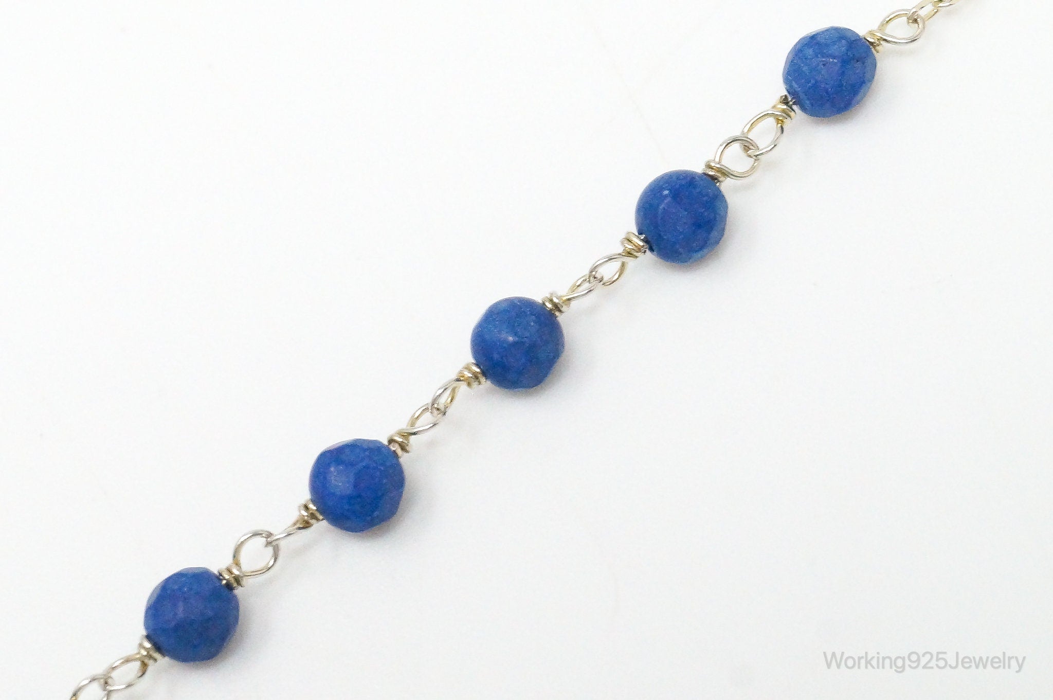 Hand Of Fatima Cubic Zirconia Lapis Lazuli Gold Wash Sterling Silver Bracelet