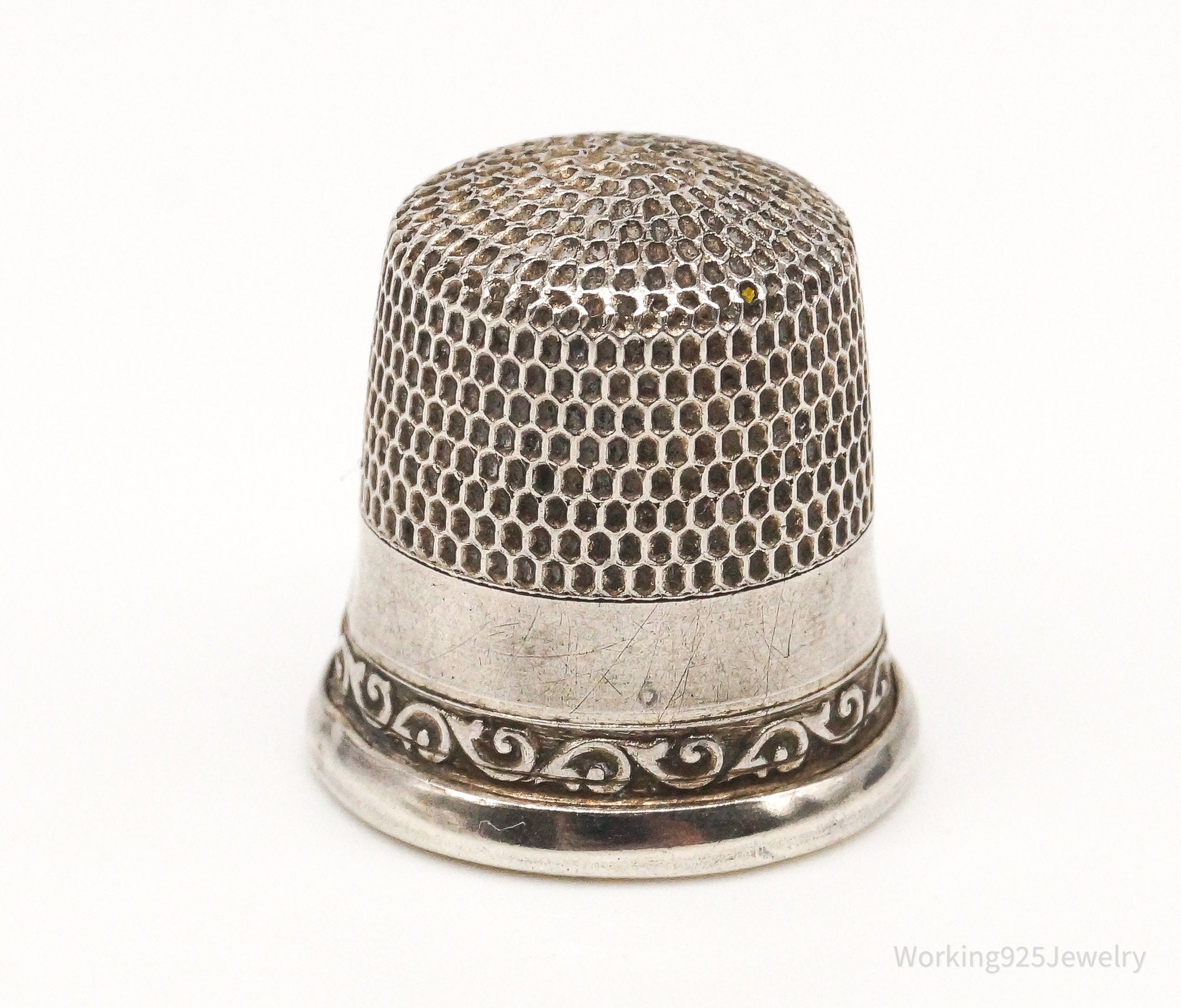 Antique Dome Sterling Silver Thimble