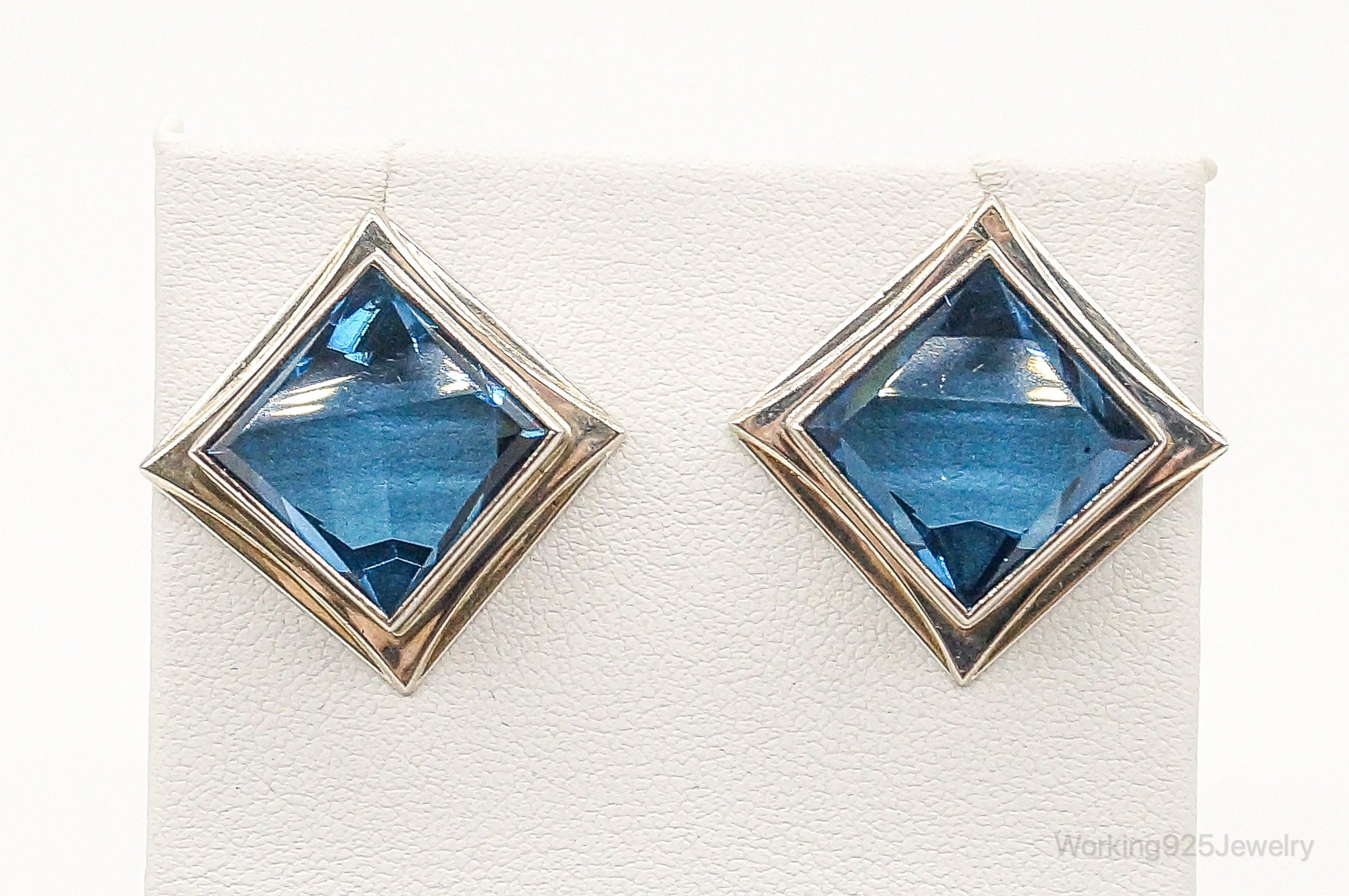 London Blue Topaz Sterling Silver Earrings