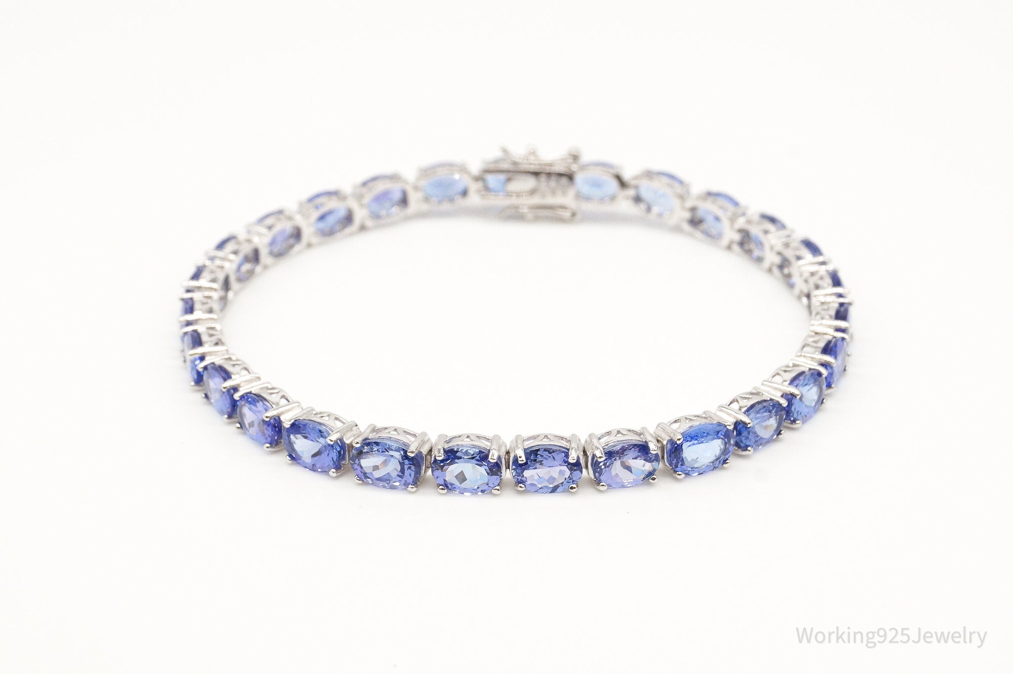 Vintage Iolite Sterling Silver Bracelet