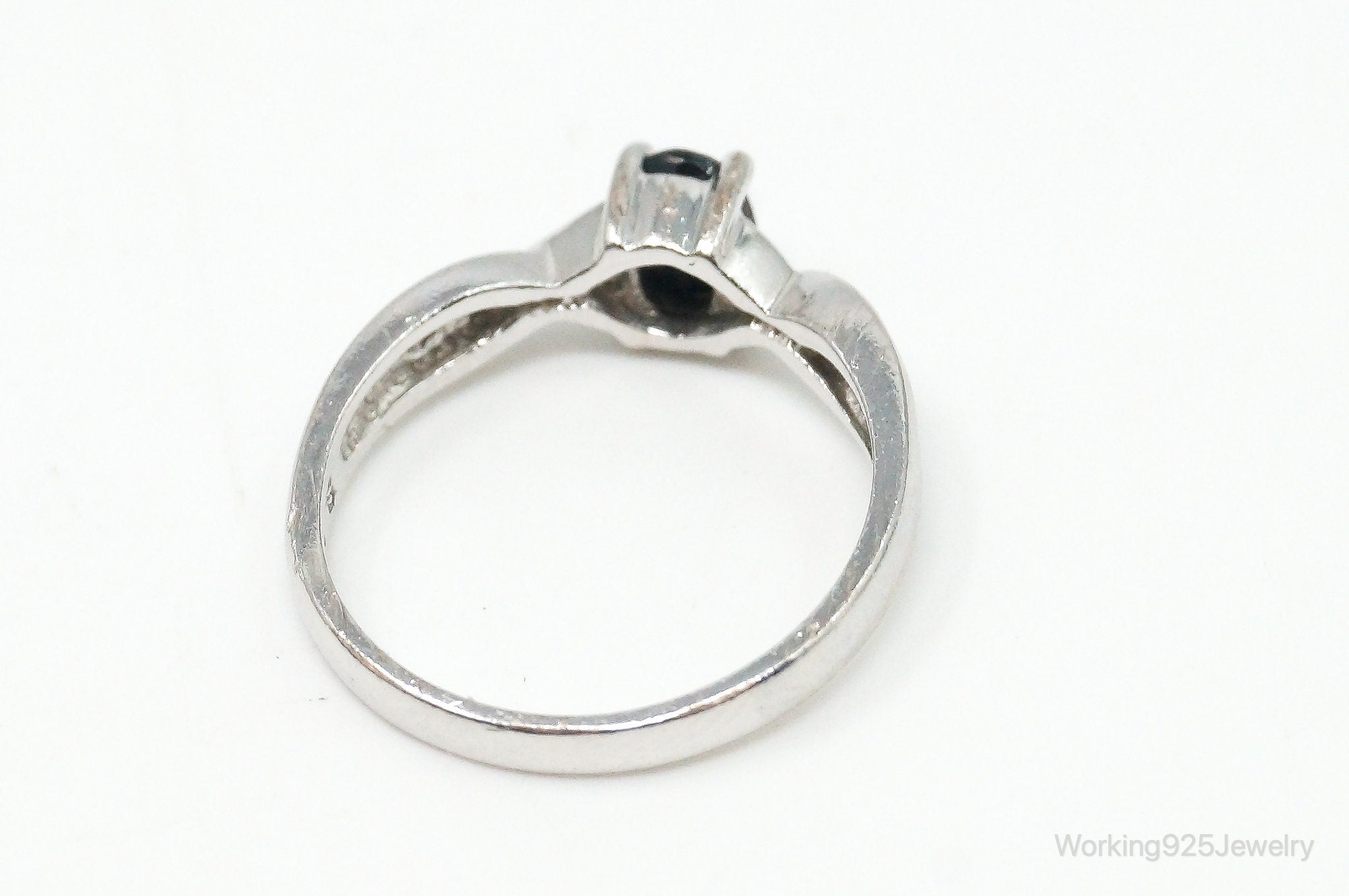 Designer Ross Simons Sapphire Sterling Silver Ring - Size 6