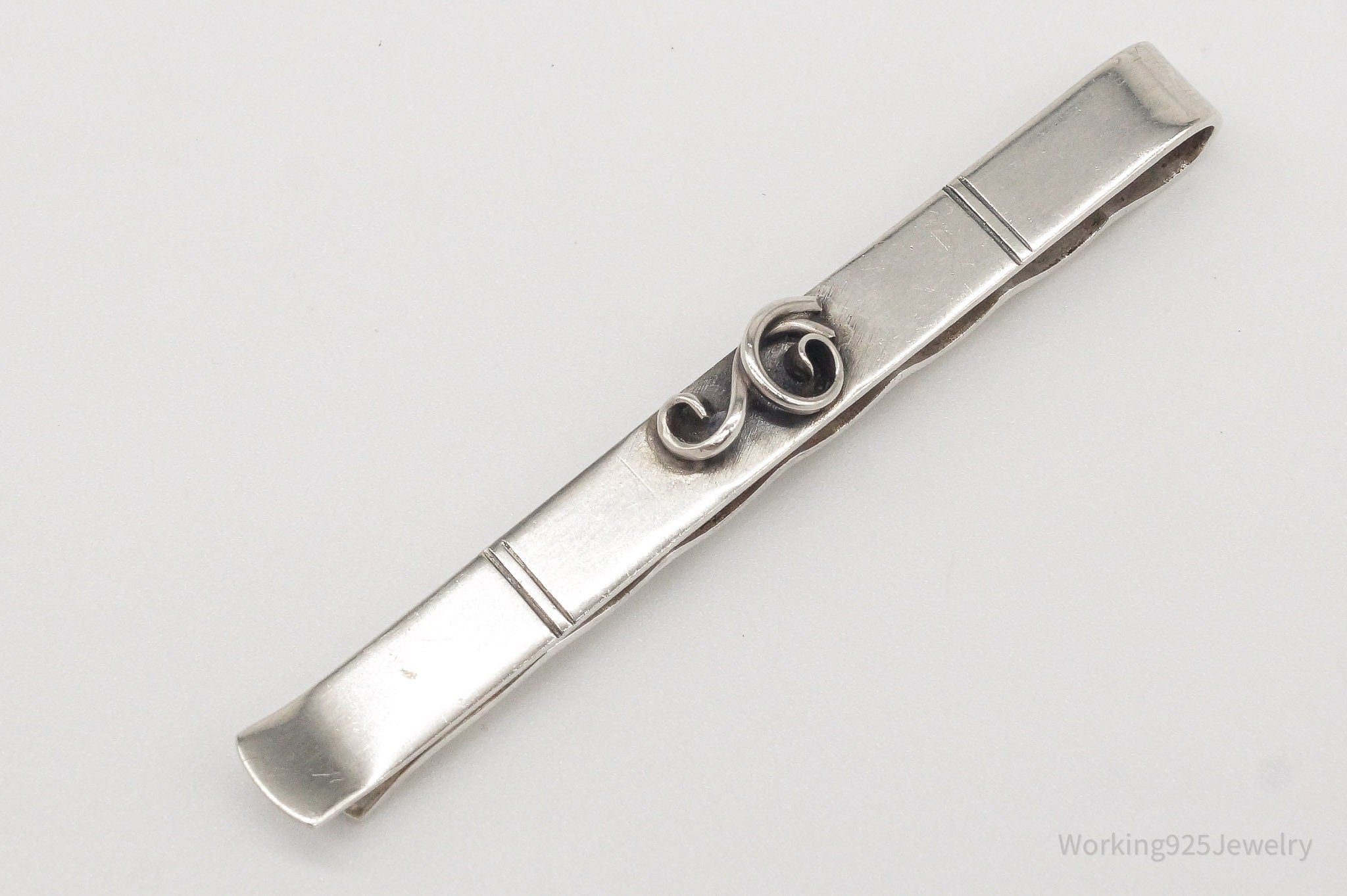 RARE Vintage Danish Modernist Willy H. Jacob Kromar 830S Silver Clip