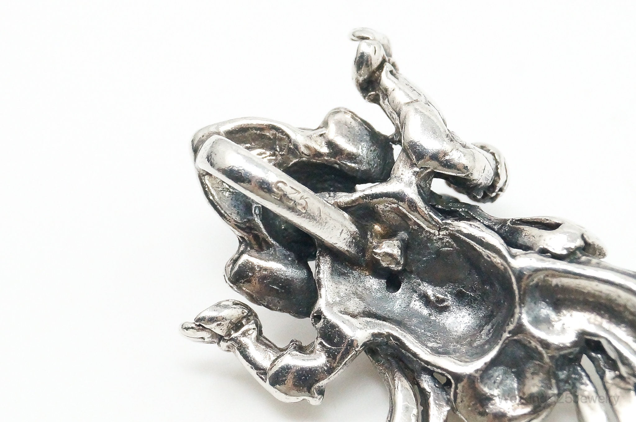 Vintage Ganesha Sterling Silver Pendant