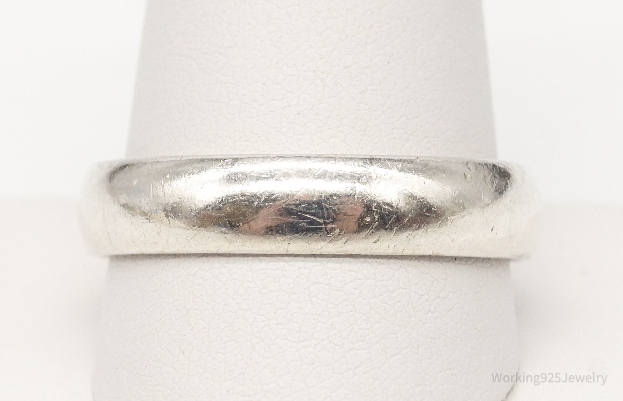 Vintage Designer FC Sterling Silver Band Ring - Size 11.75