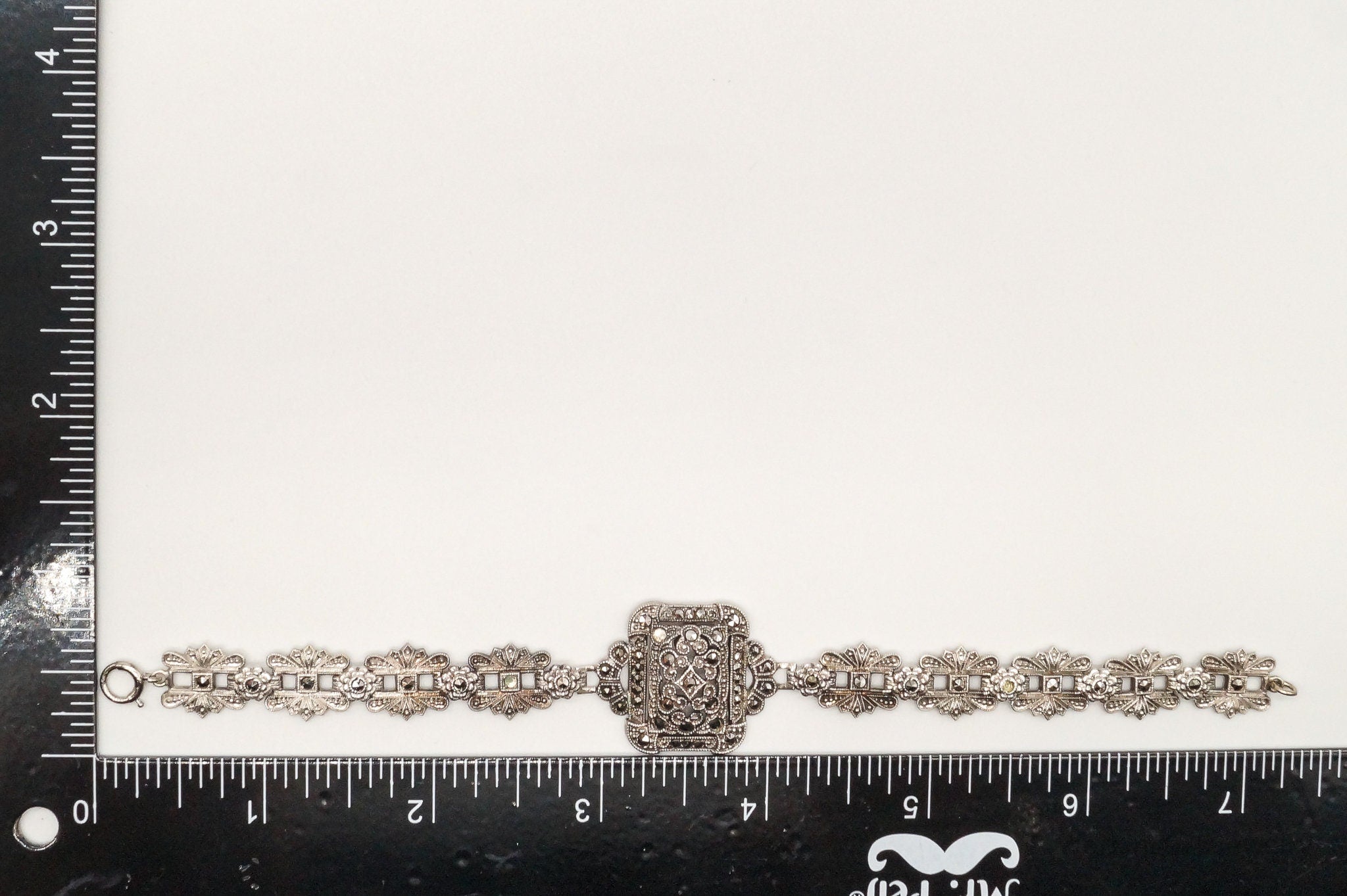 Antique Marcasite Sterling Silver Bracelet