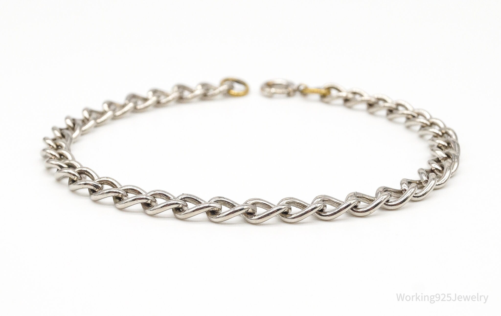 Antique Sterling Silver Plated Chainlink Bracelet