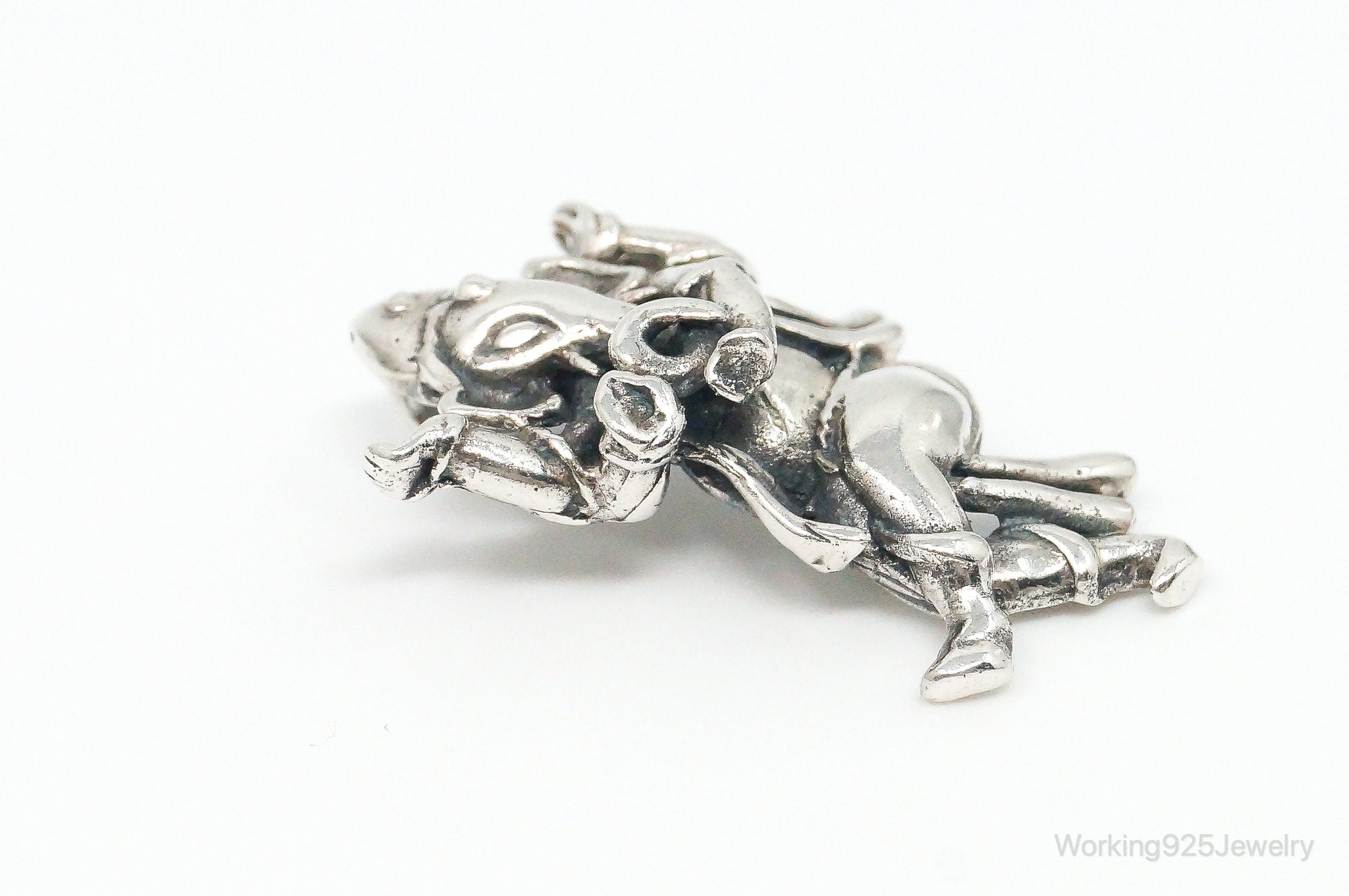 Vintage Ganesha Sterling Silver Pendant