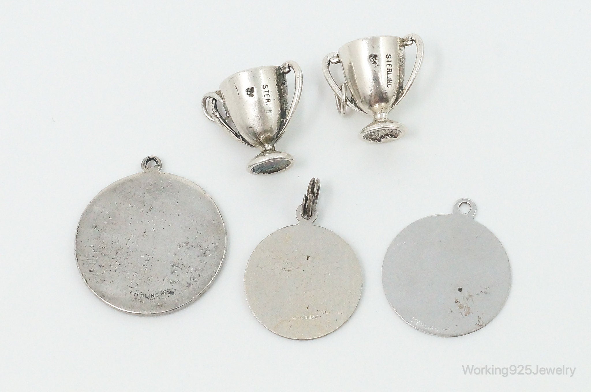 Vintage Antique Mother Mom Sterling Silver Charms