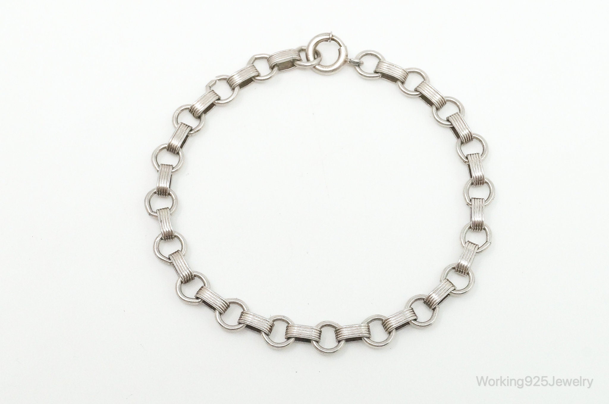 Antique Sterling Silver Chain Bracelet