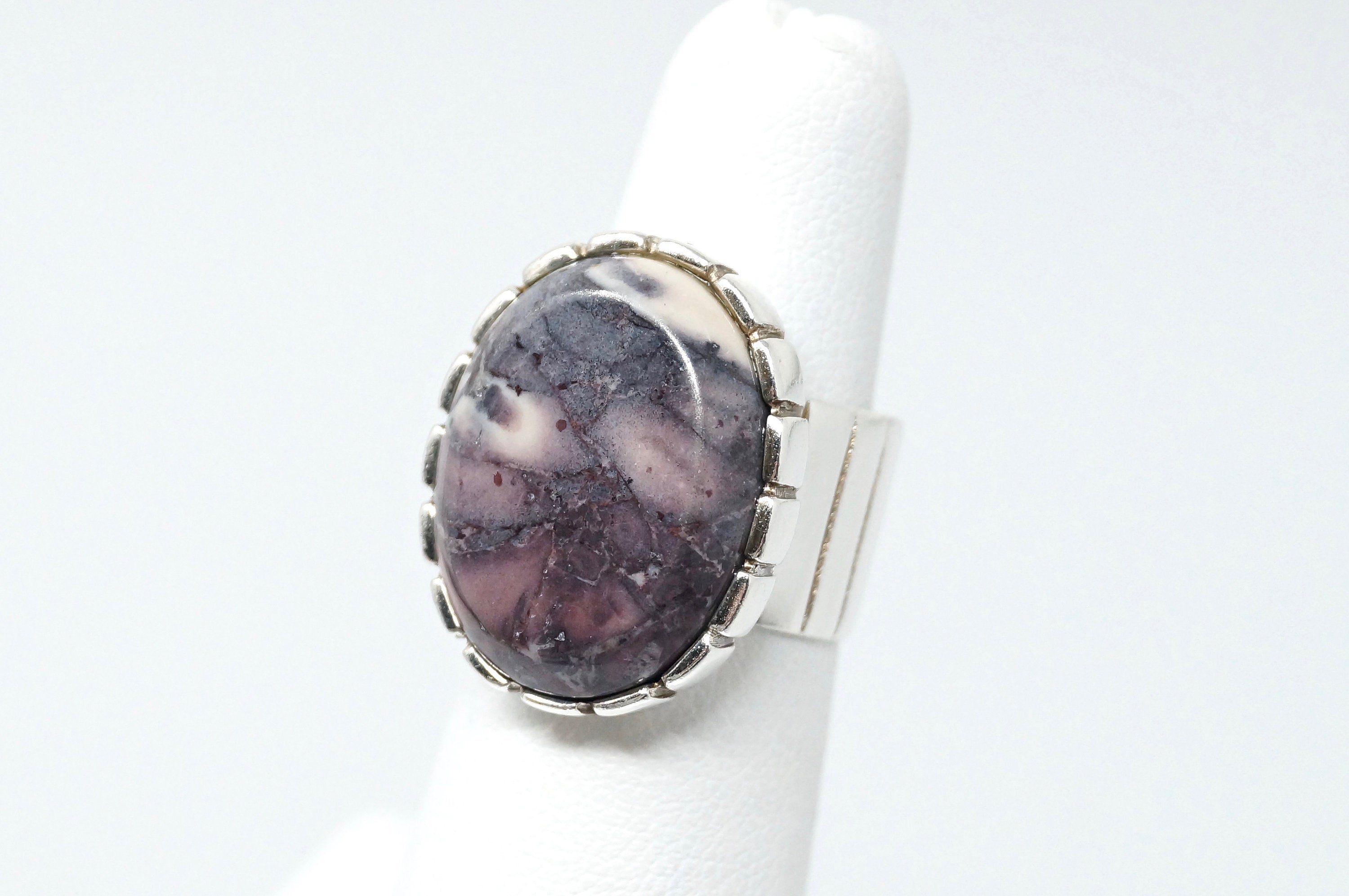 DTR Desert Rose Trading Co Purple Jasper Sterling Silver Ring Size 5.5