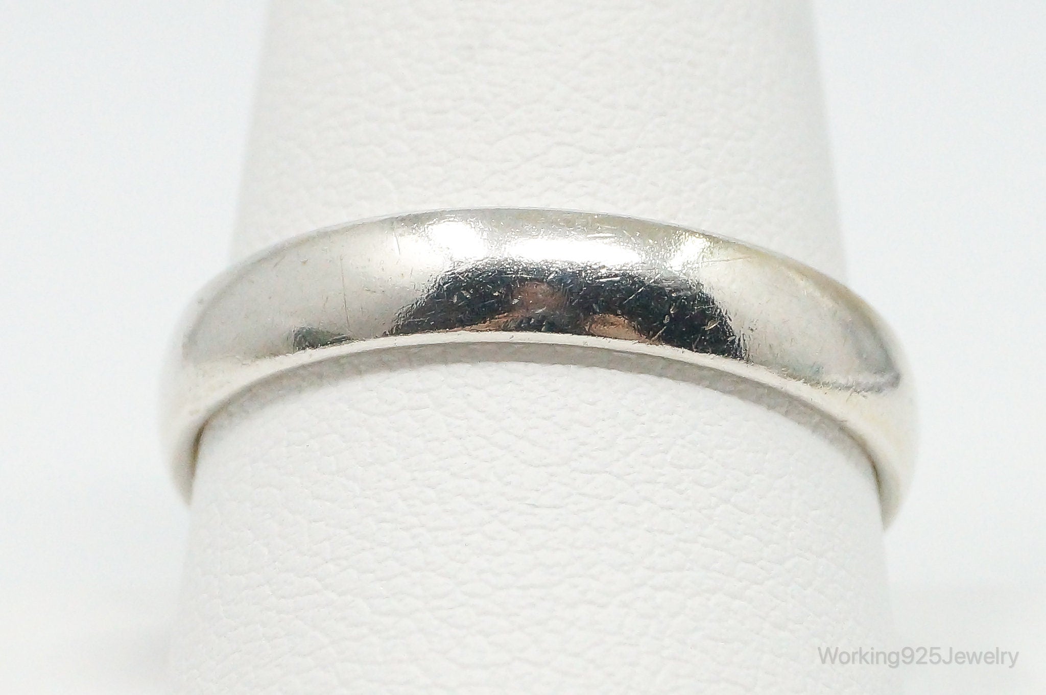 Vintage 18K Gold Sterling Silver Band Ring Size 11