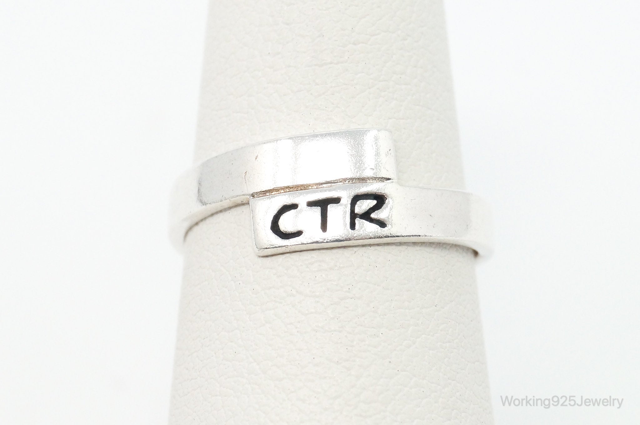 Vintage CTR "Choose The Right" Sterling Silver Ring - Size 6