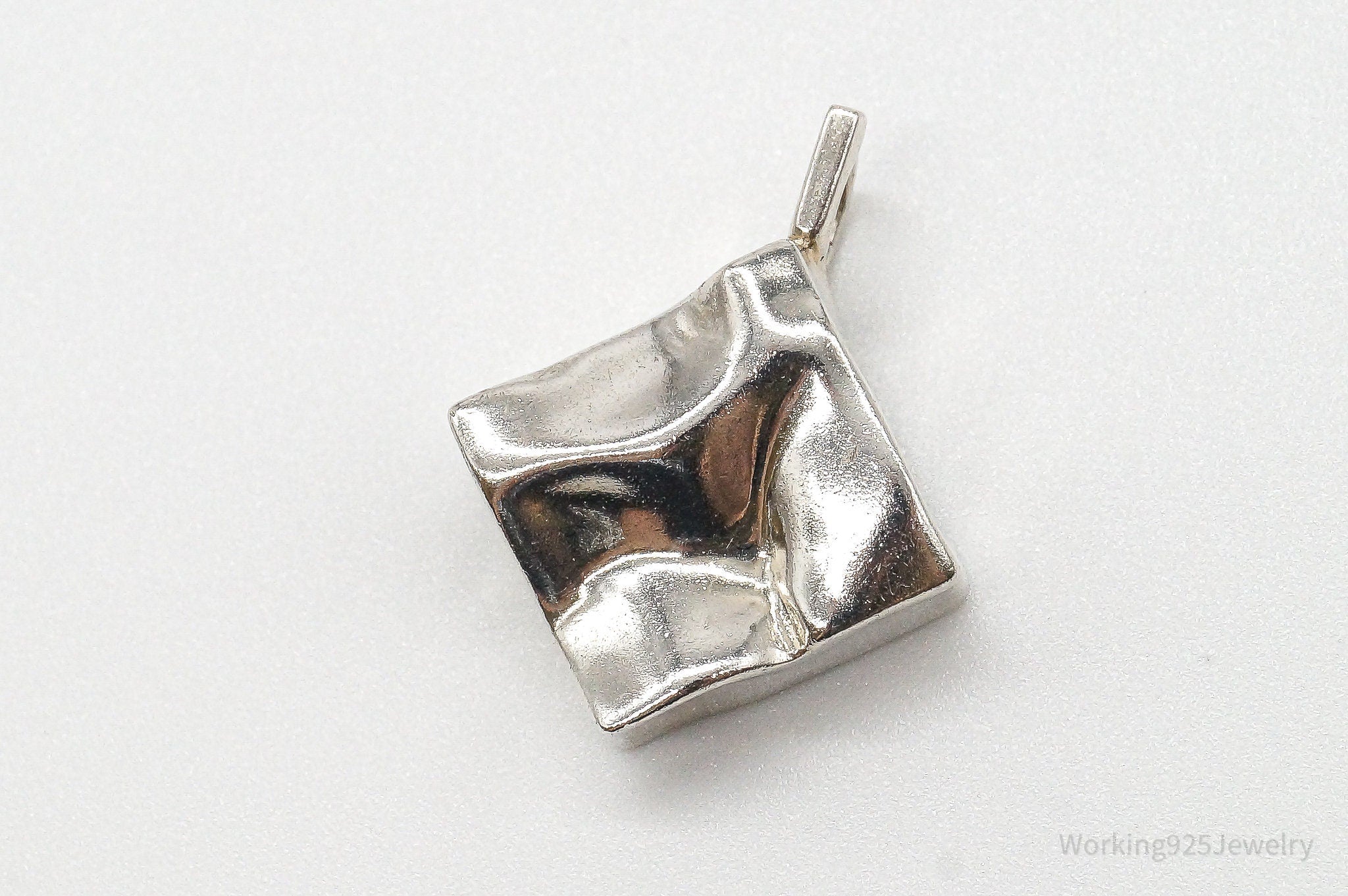 Vintage Galla Modernist Silver Pendant