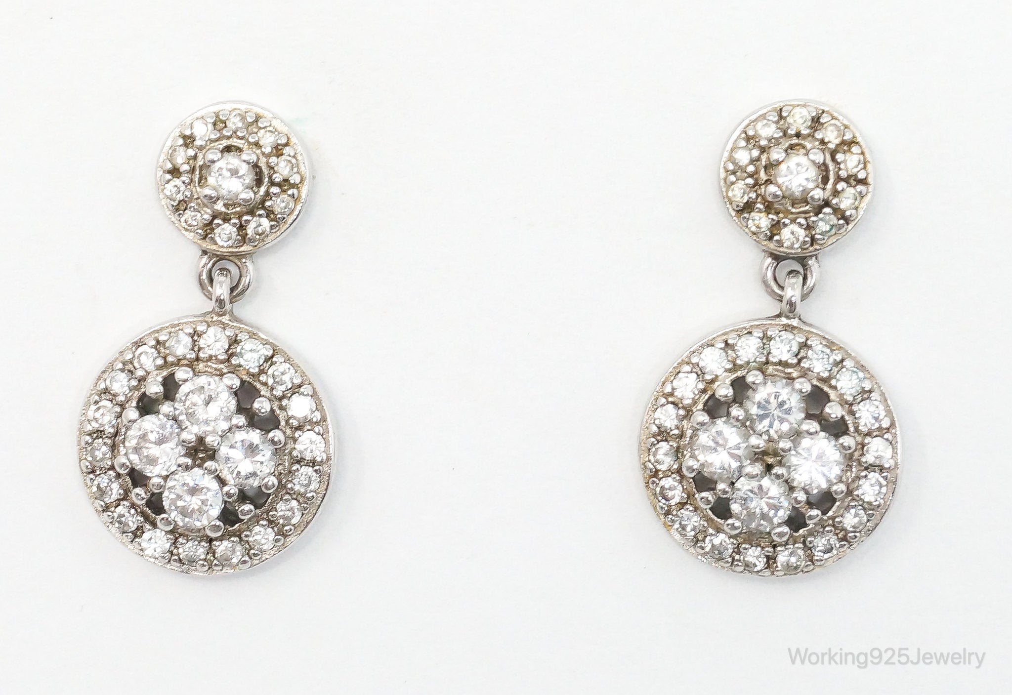 Designer Ross Simons Cubic Zirconia Sterling Silver Earrings