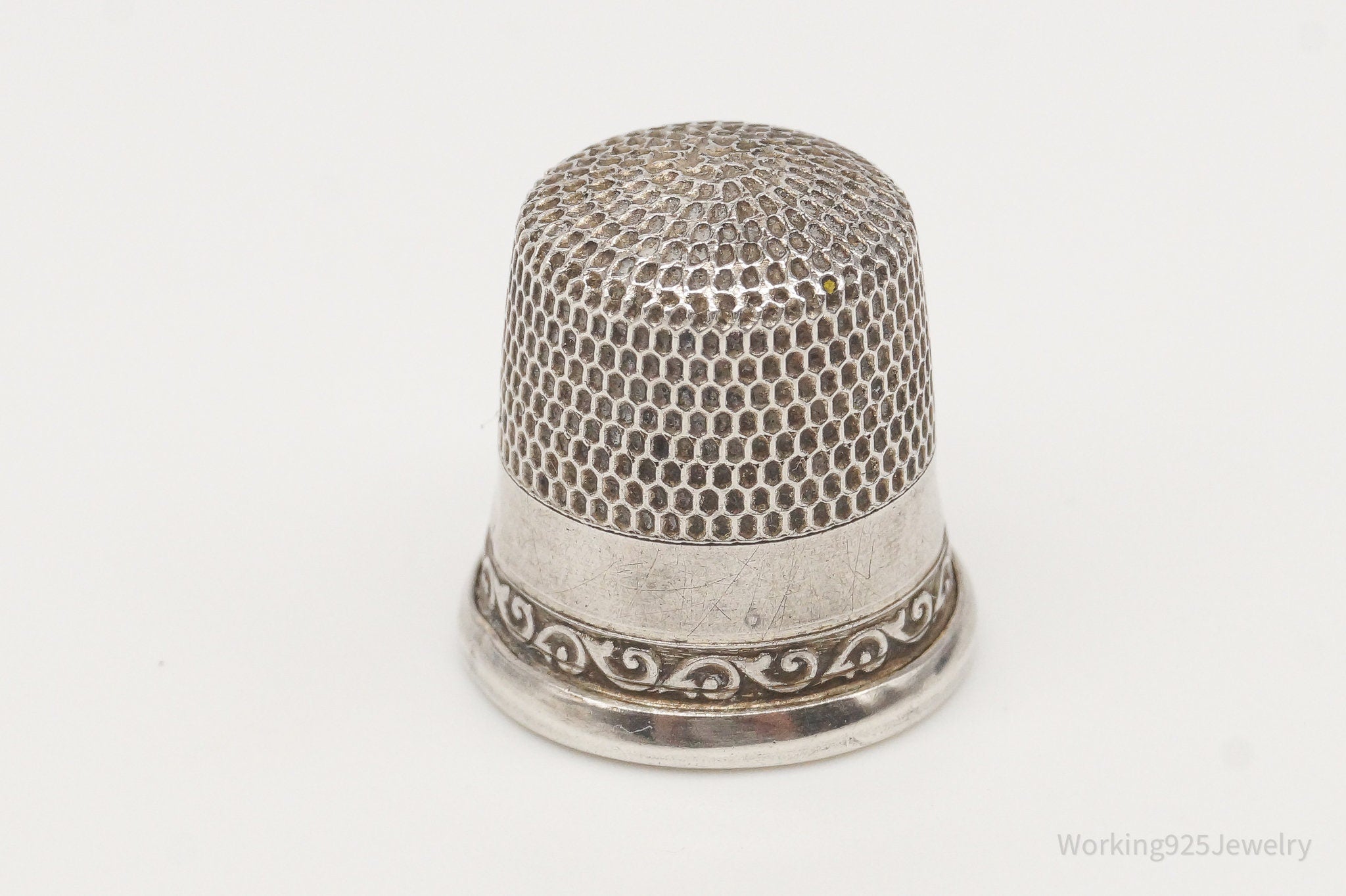 Antique Dome Sterling Silver Thimble