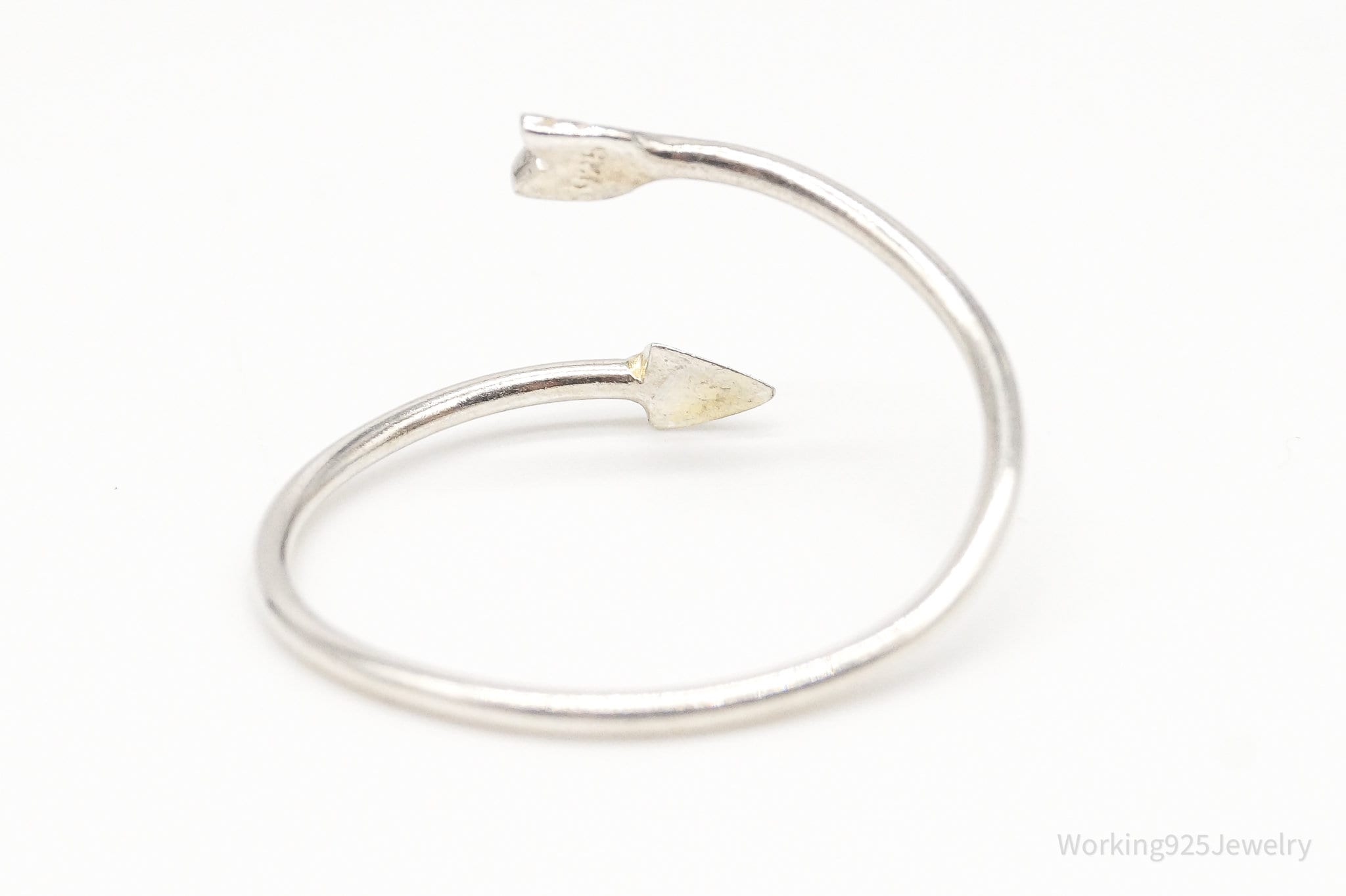 Vintage Arrow Gold Vermeil Sterling Silver Wrap Ring - Size 8.75 Adjustable