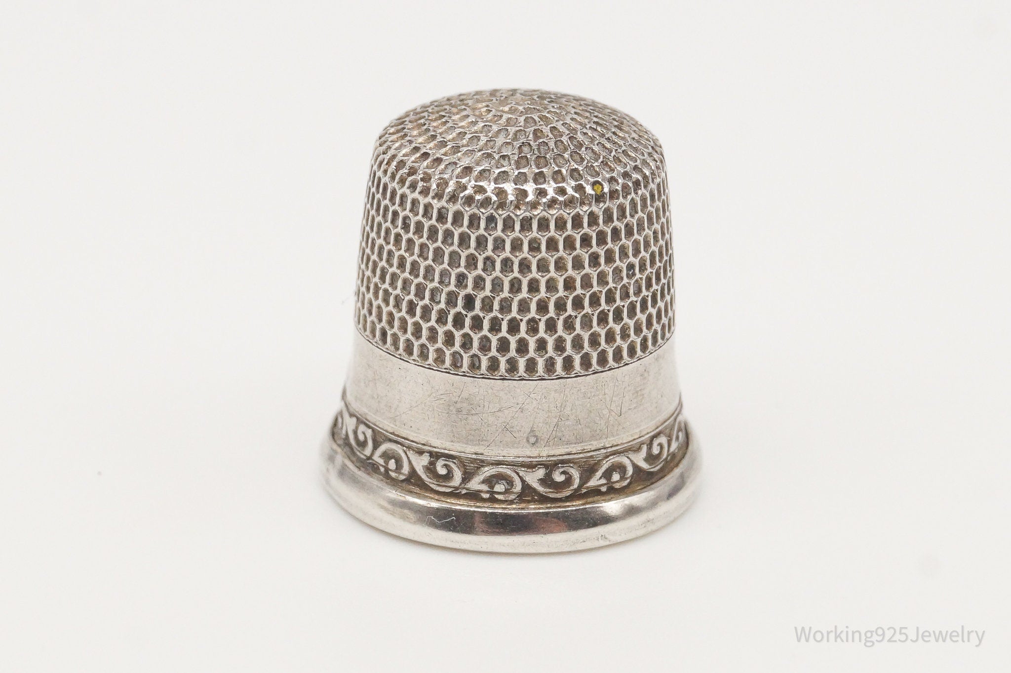 Antique Dome Sterling Silver Thimble