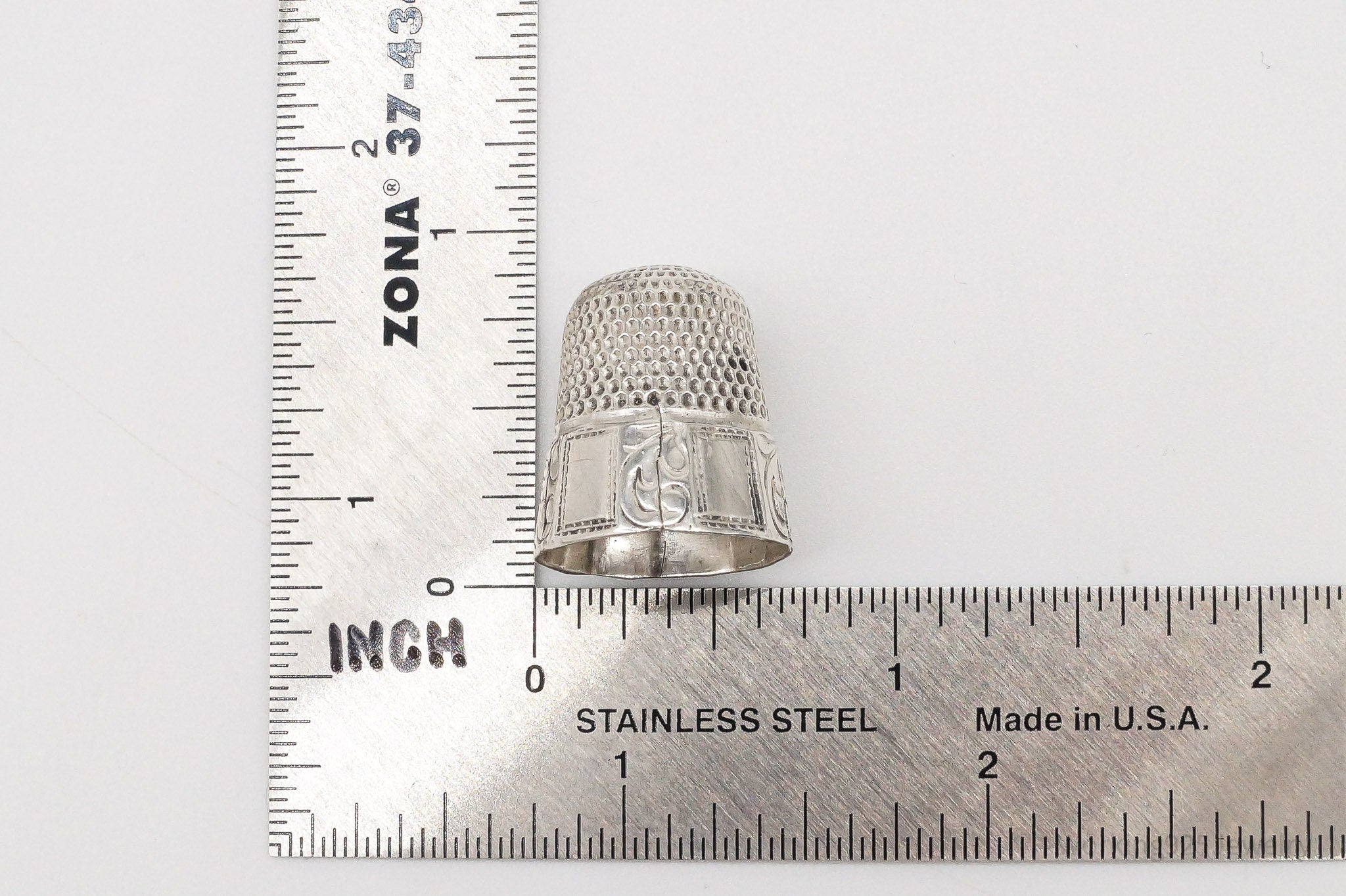 Victorian Antique Sterling Silver Thimble