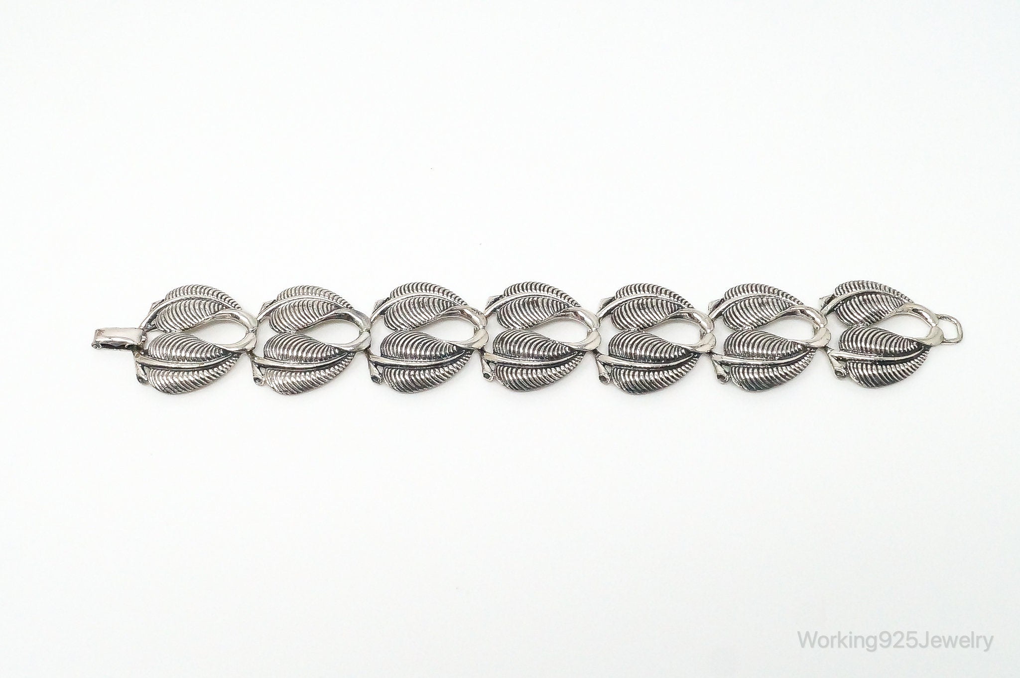 Vintage Designer Danecraft Sterling Silver Panel Bracelet