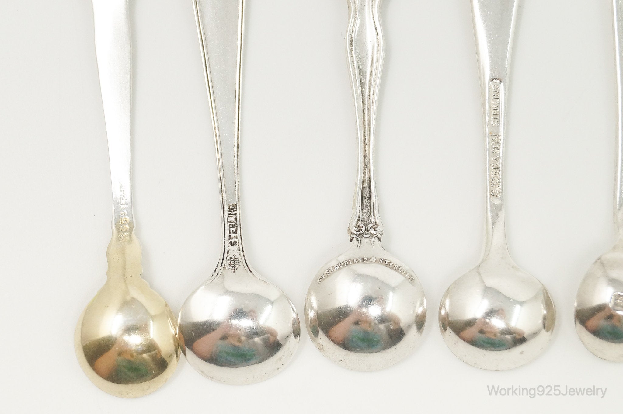 Rare Antique Multi Designers Silver Spoons Set