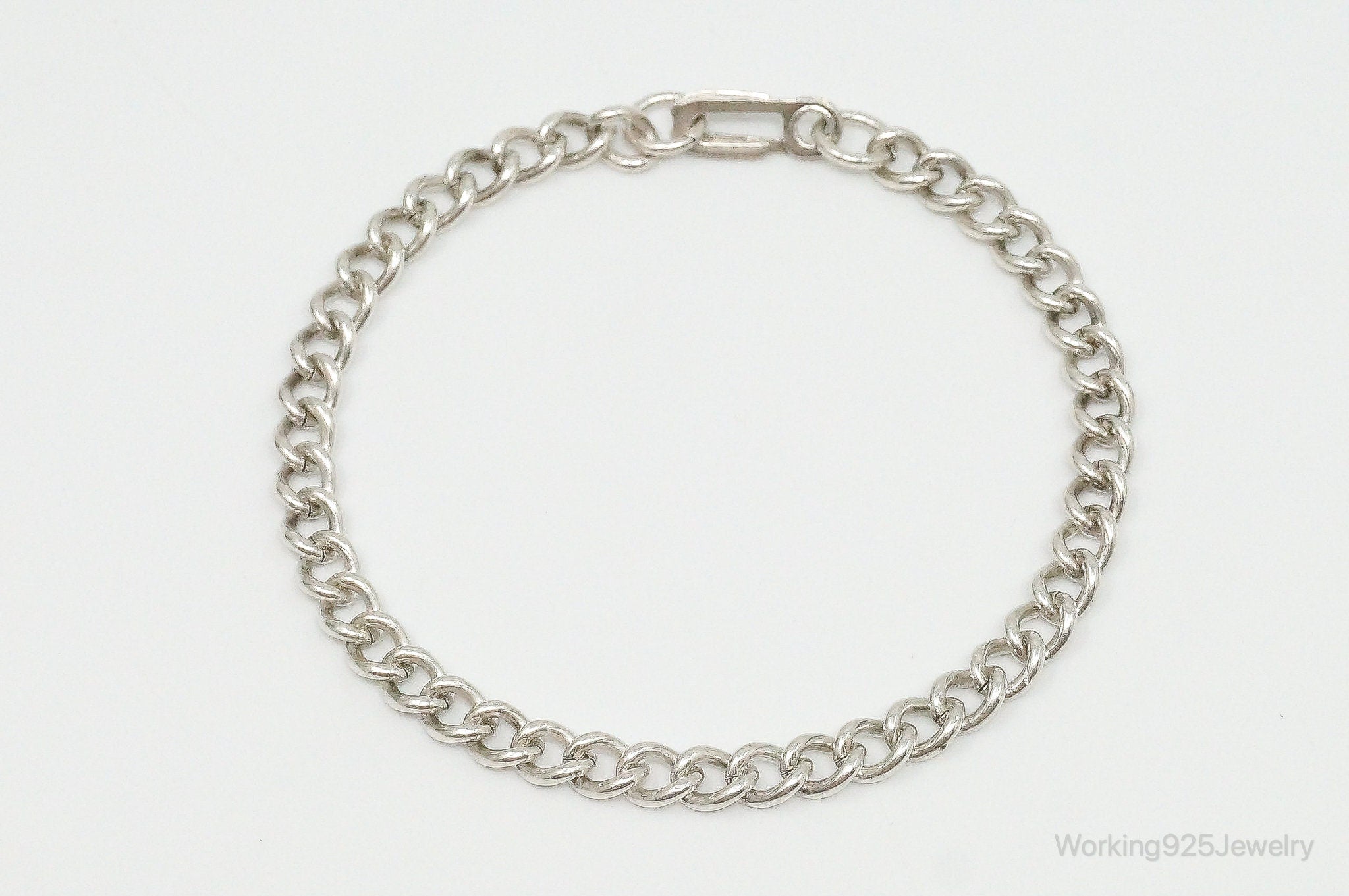 Antique Sterling Silver Chain Bracelet