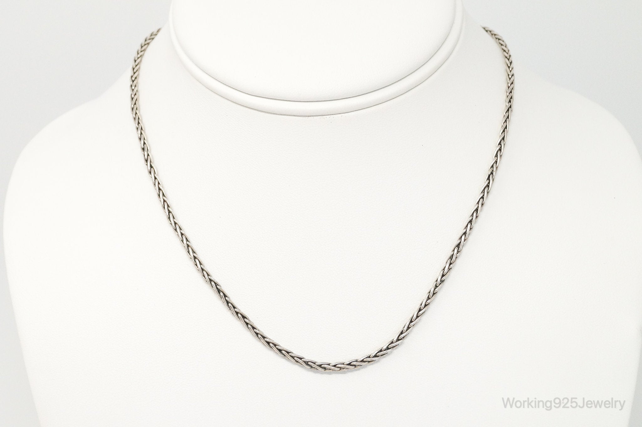 Designer BA Suarti High Fashion Sterling Silver Chain Link Necklace