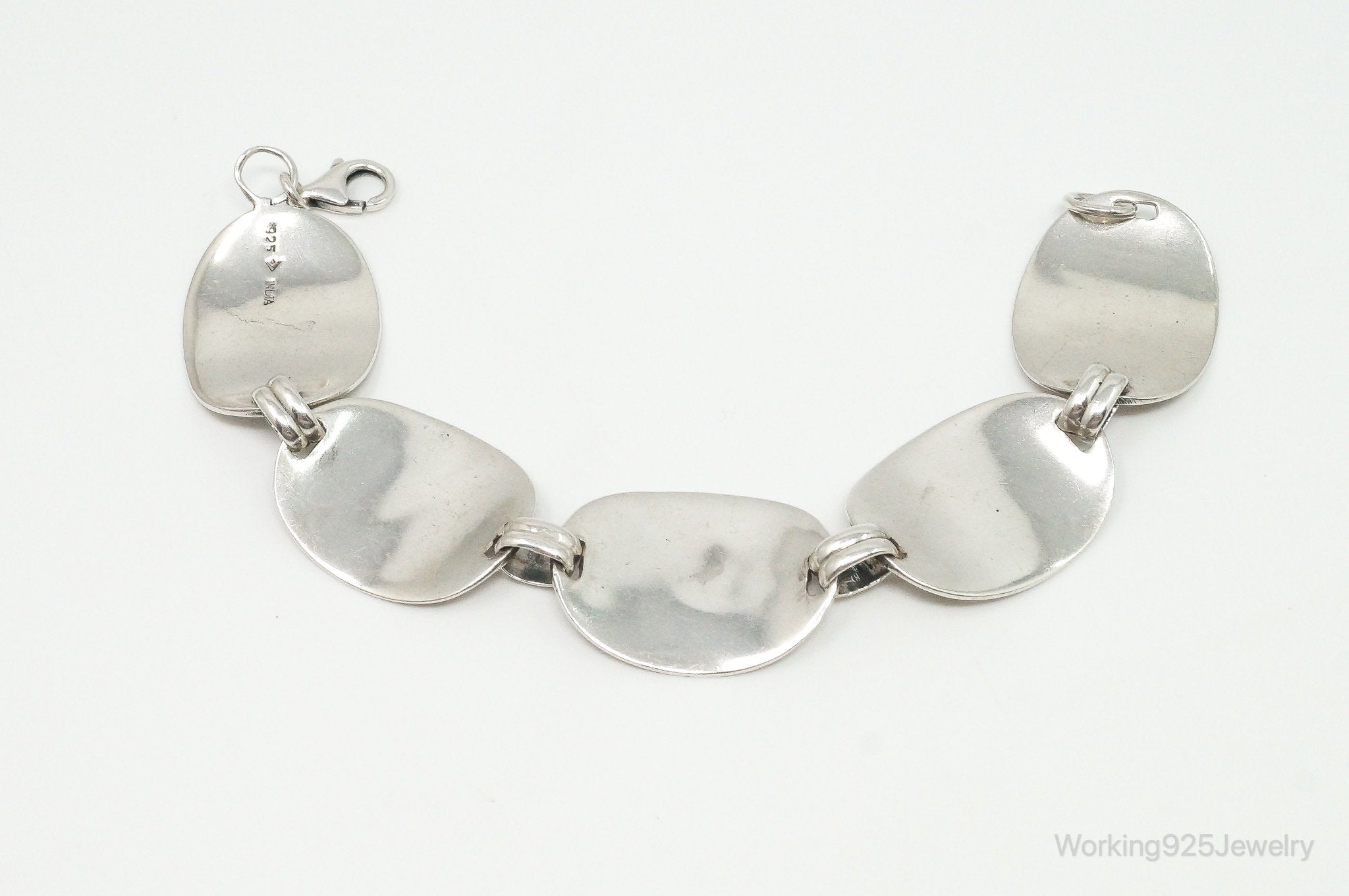 Designer Silpada Waves Panels Sterling Silver Bracelet