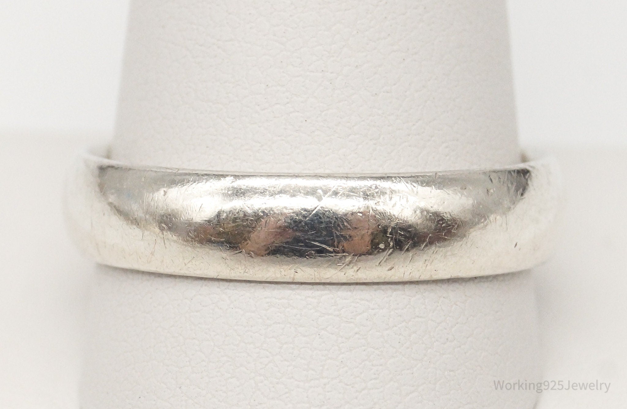 Vintage Designer FC Sterling Silver Band Ring - Size 11.75