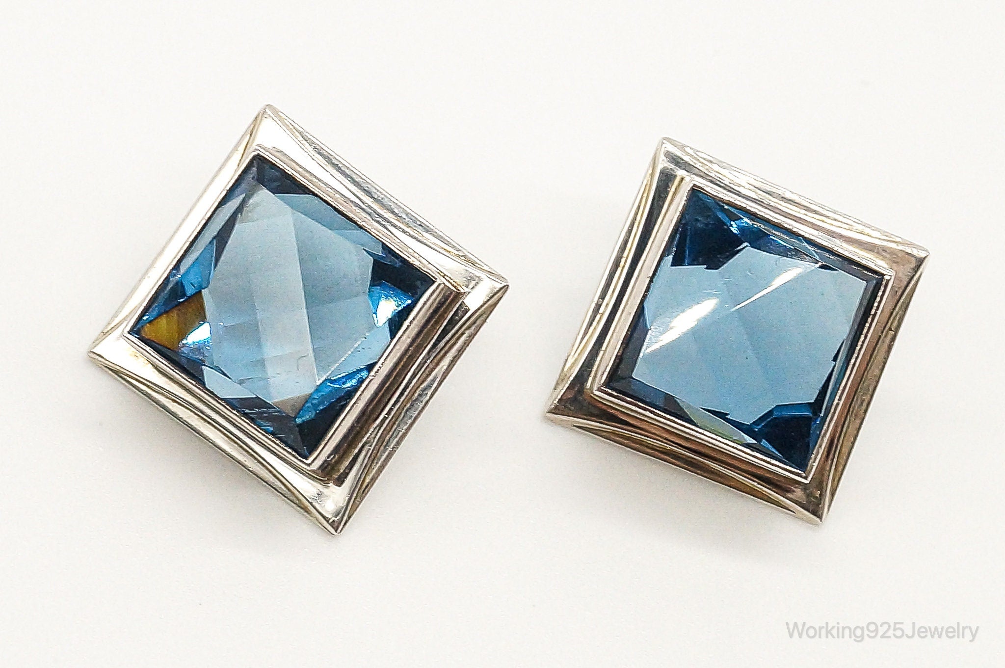 London Blue Topaz Sterling Silver Earrings