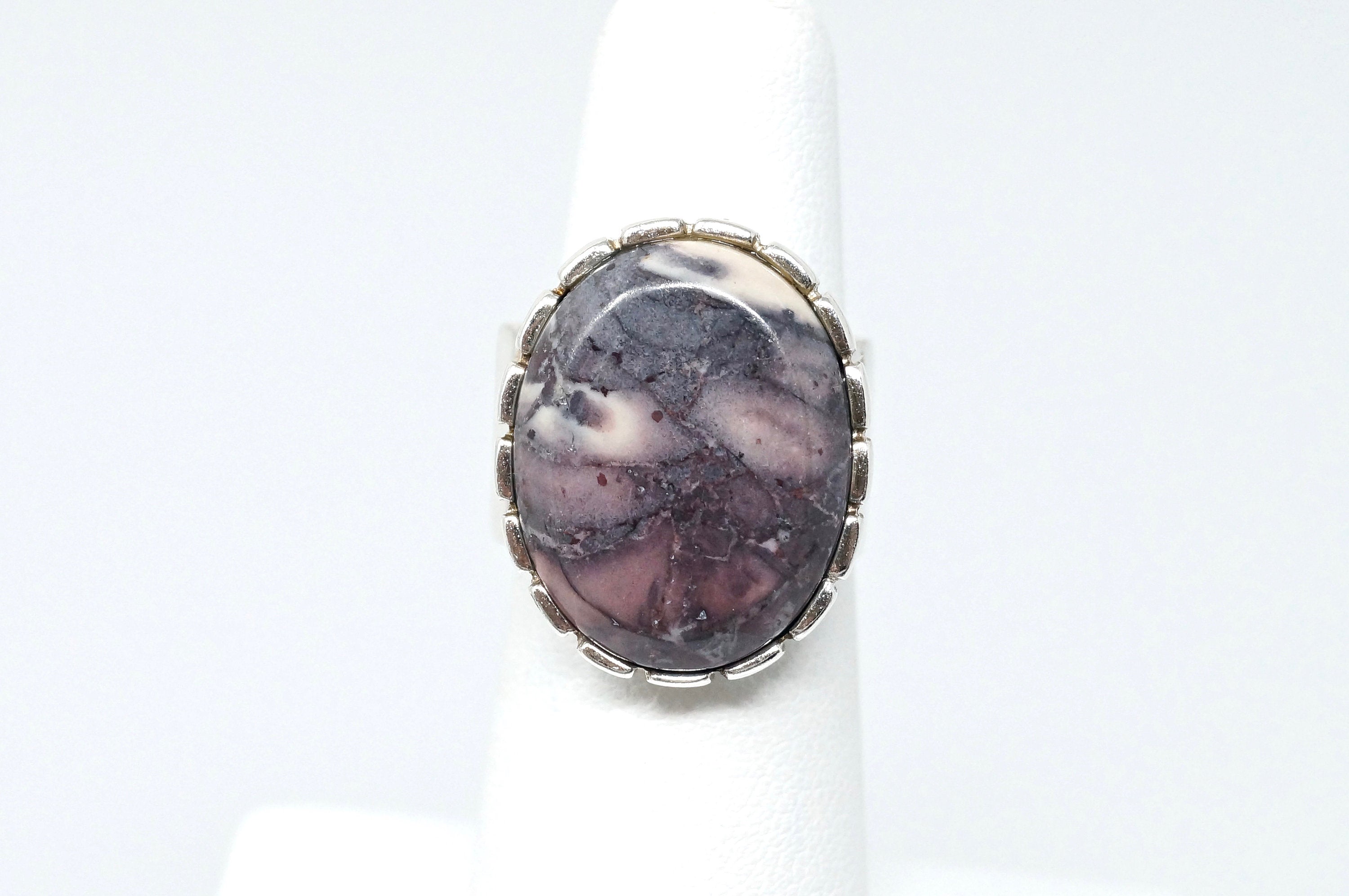 DTR Desert Rose Trading Co Purple Jasper Sterling Silver Ring Size 5.5