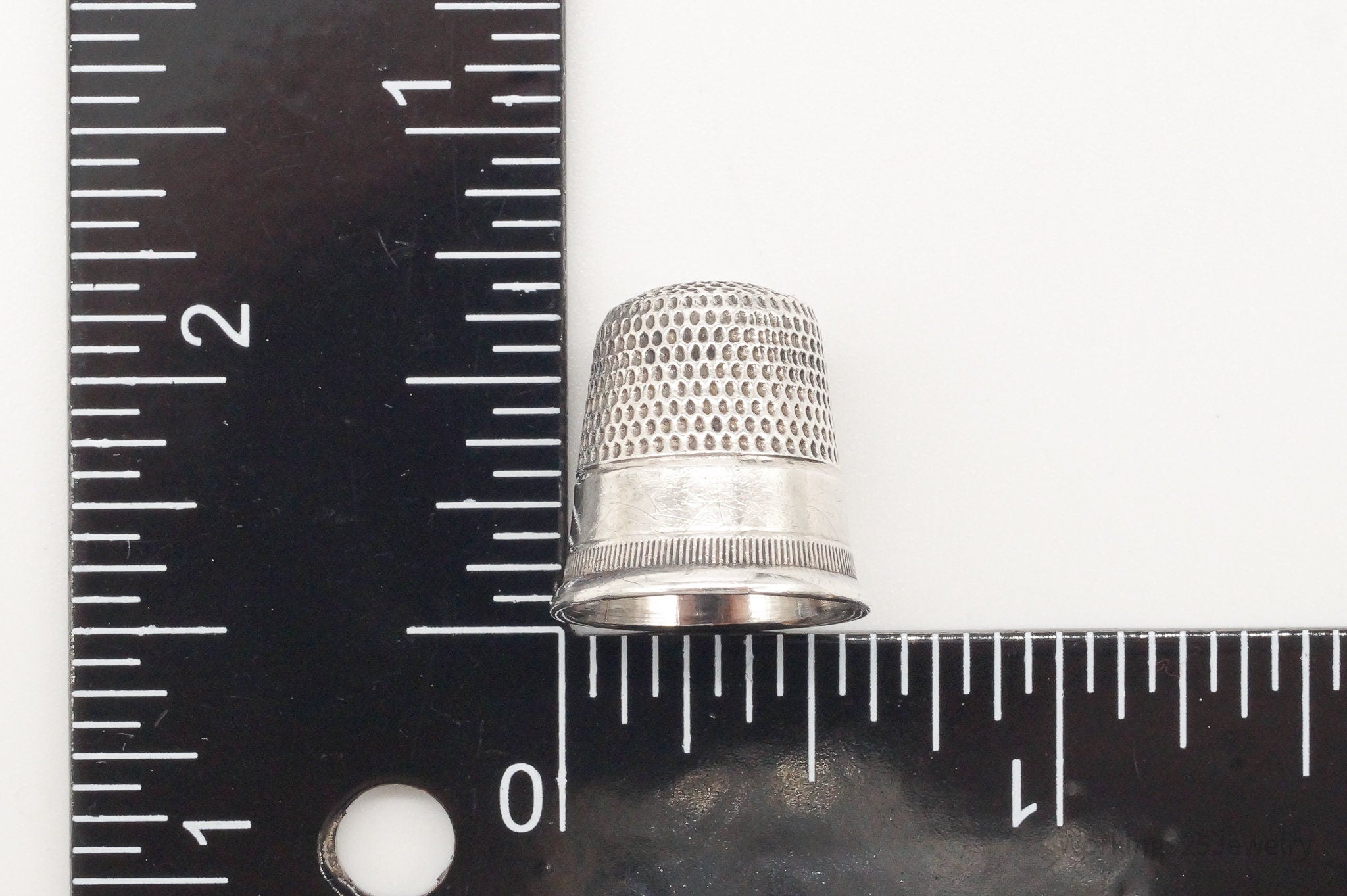 Antique Dome Sterling Silver Thimble Size 7