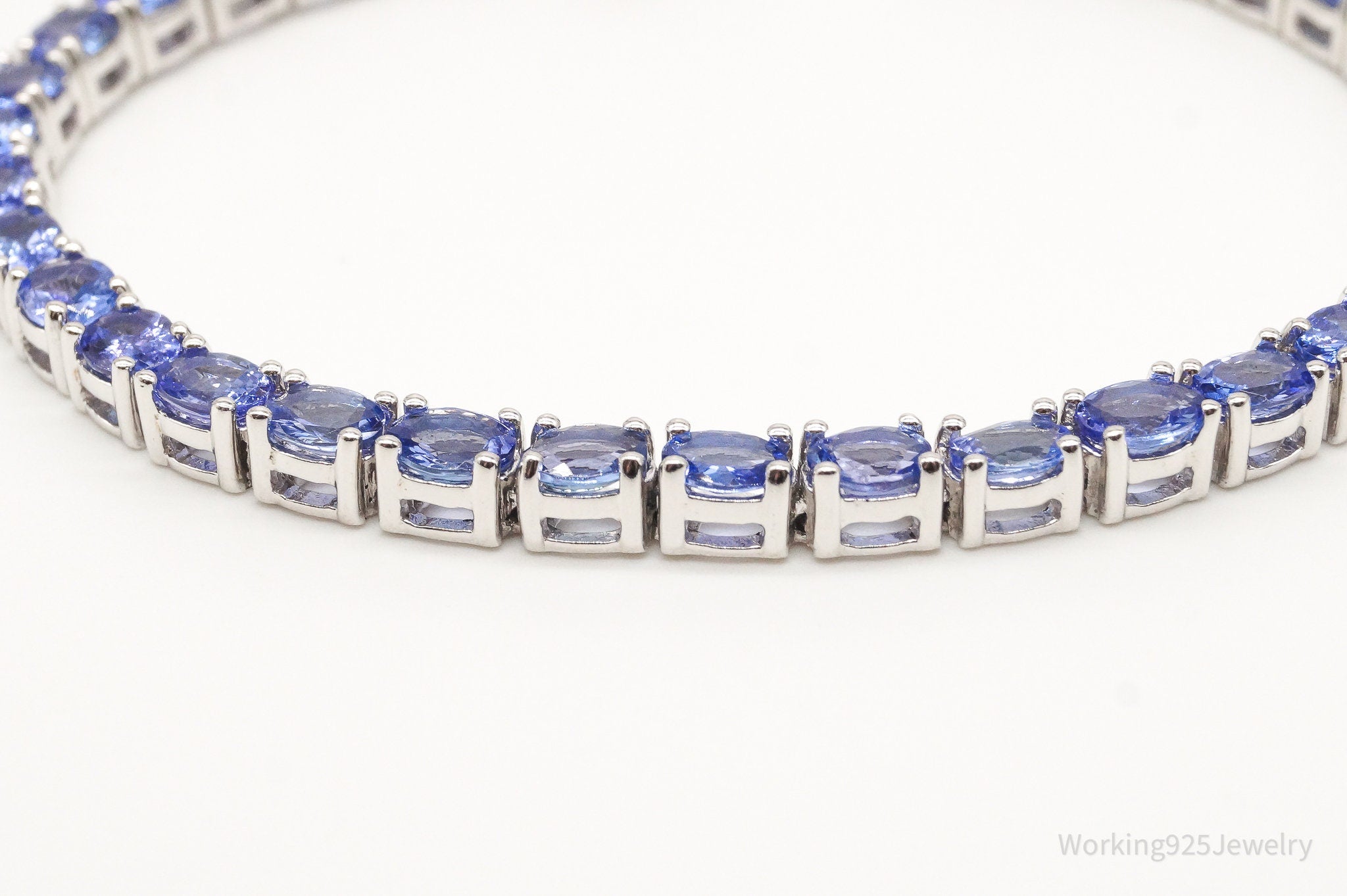 Vintage Designer KRN Iolite Sterling Silver Bracelet