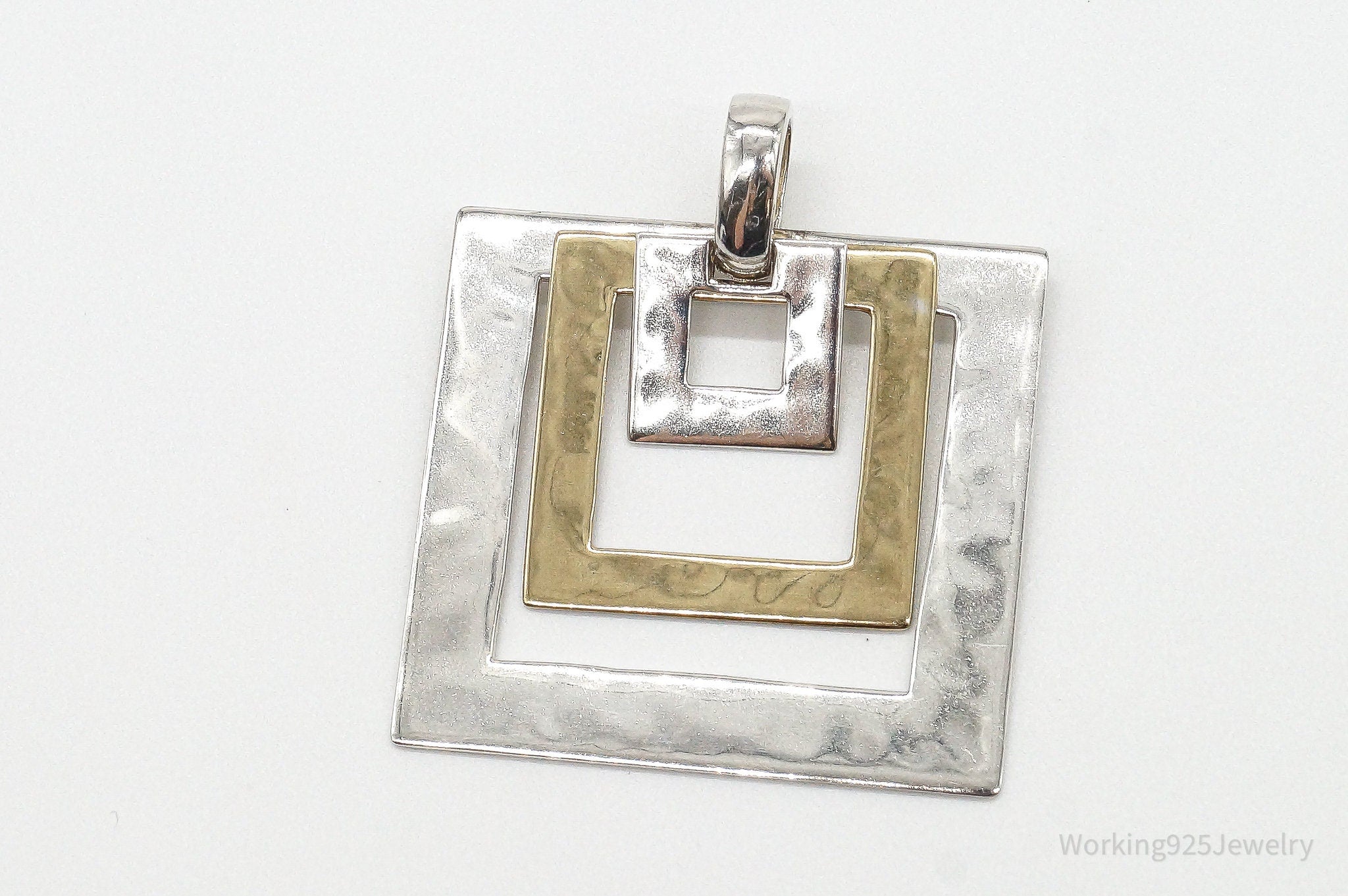 Designer RLM Studio Robert Lee Morris Brass Sterling Silver Pendant